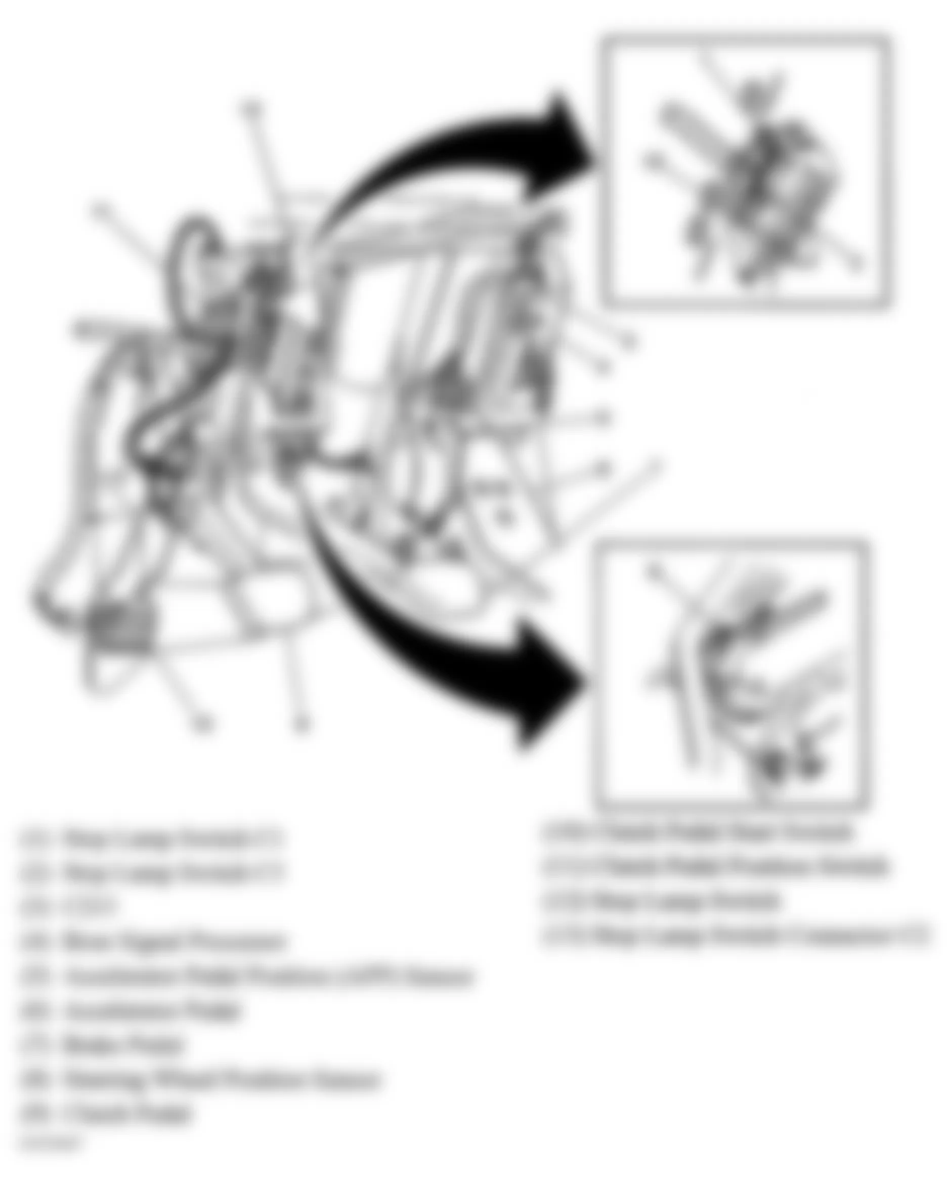 Chevrolet Corvette 2008 - Component Locations -  Under Left Side Of Dash