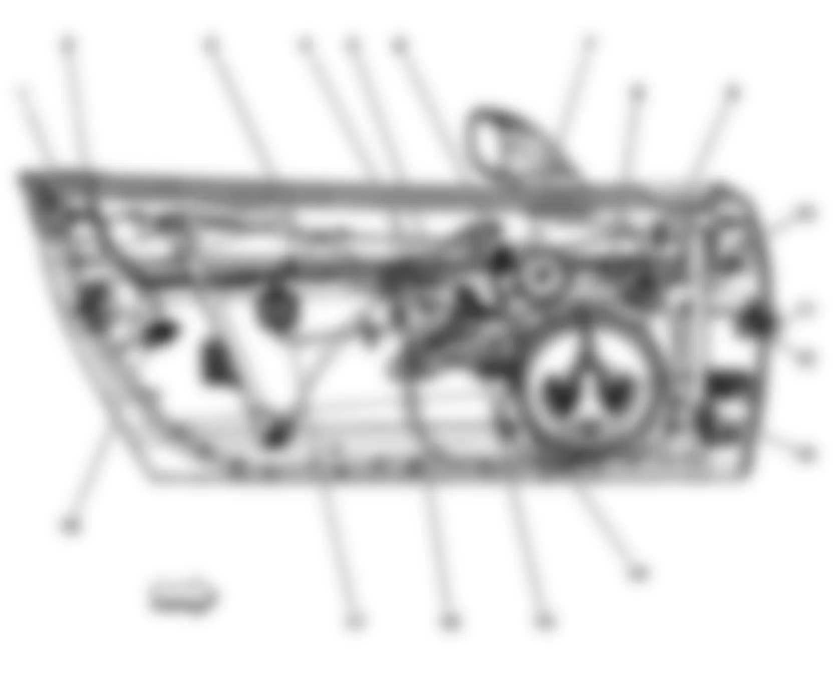 Chevrolet Corvette 2008 - Component Locations -  Driver Door