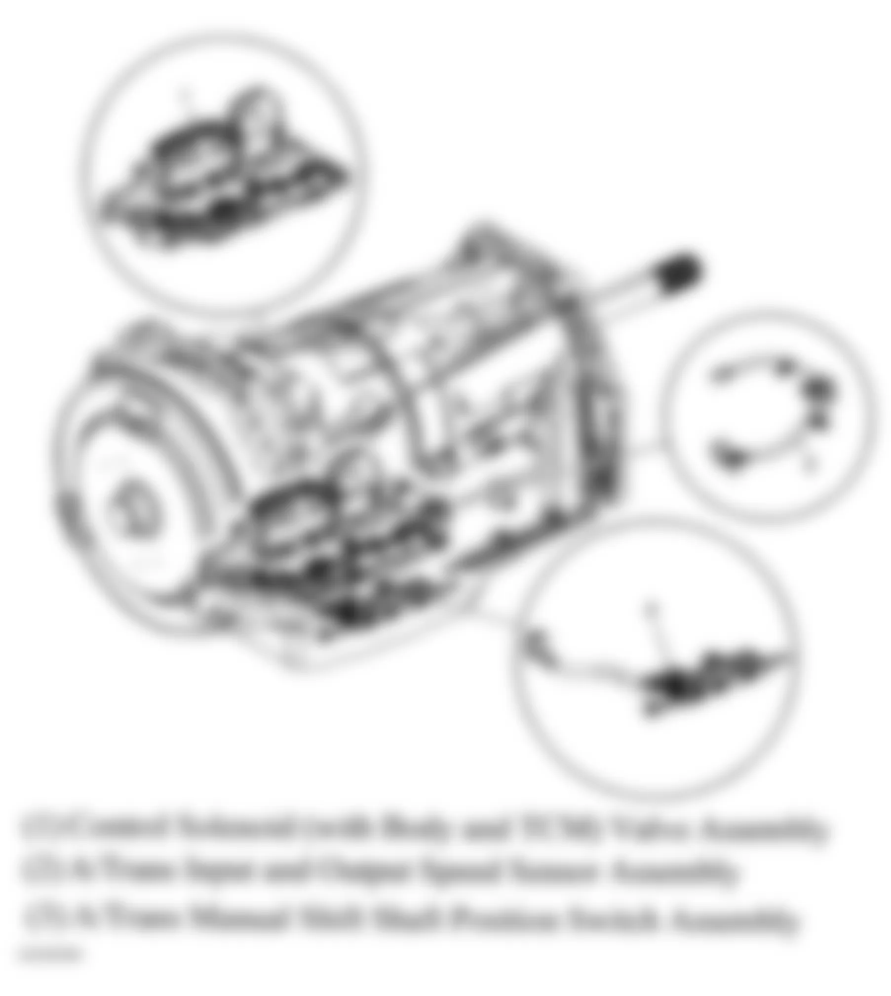 Chevrolet Corvette 2008 - Component Locations -  Automatic Transmission