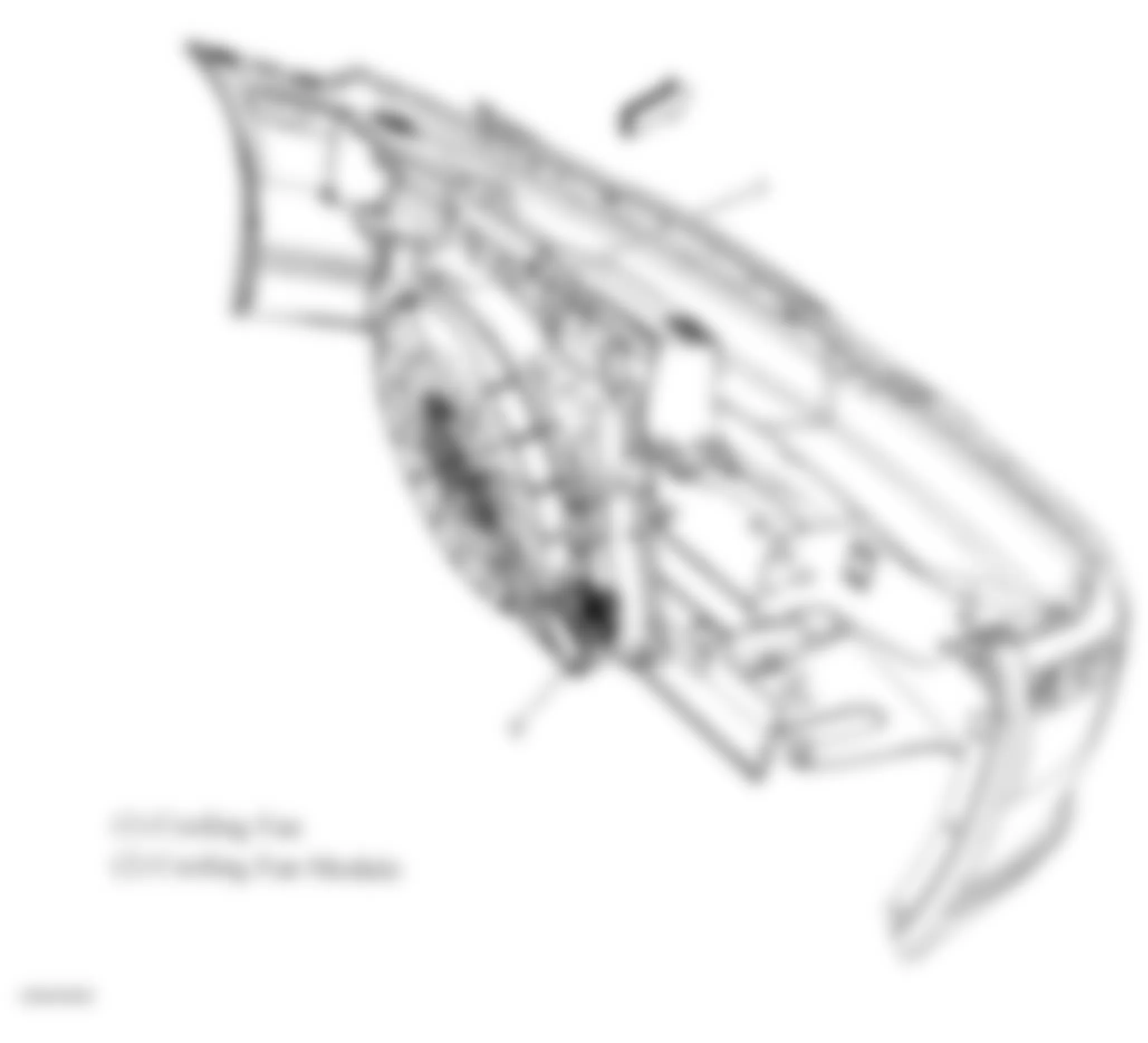 Chevrolet Corvette 2008 - Component Locations -  Front Of Engine Compartment