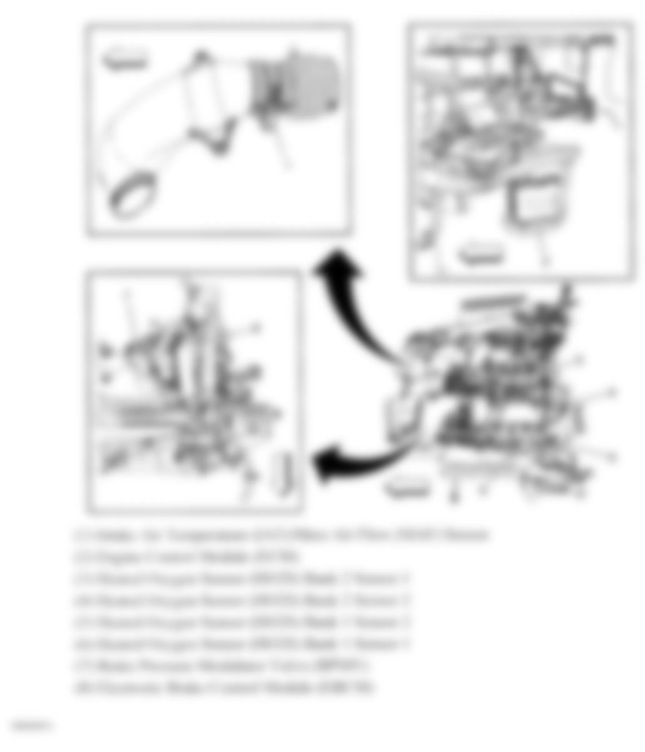 Chevrolet Corvette 2008 - Component Locations -  Engine Compartment Components (6.2L)