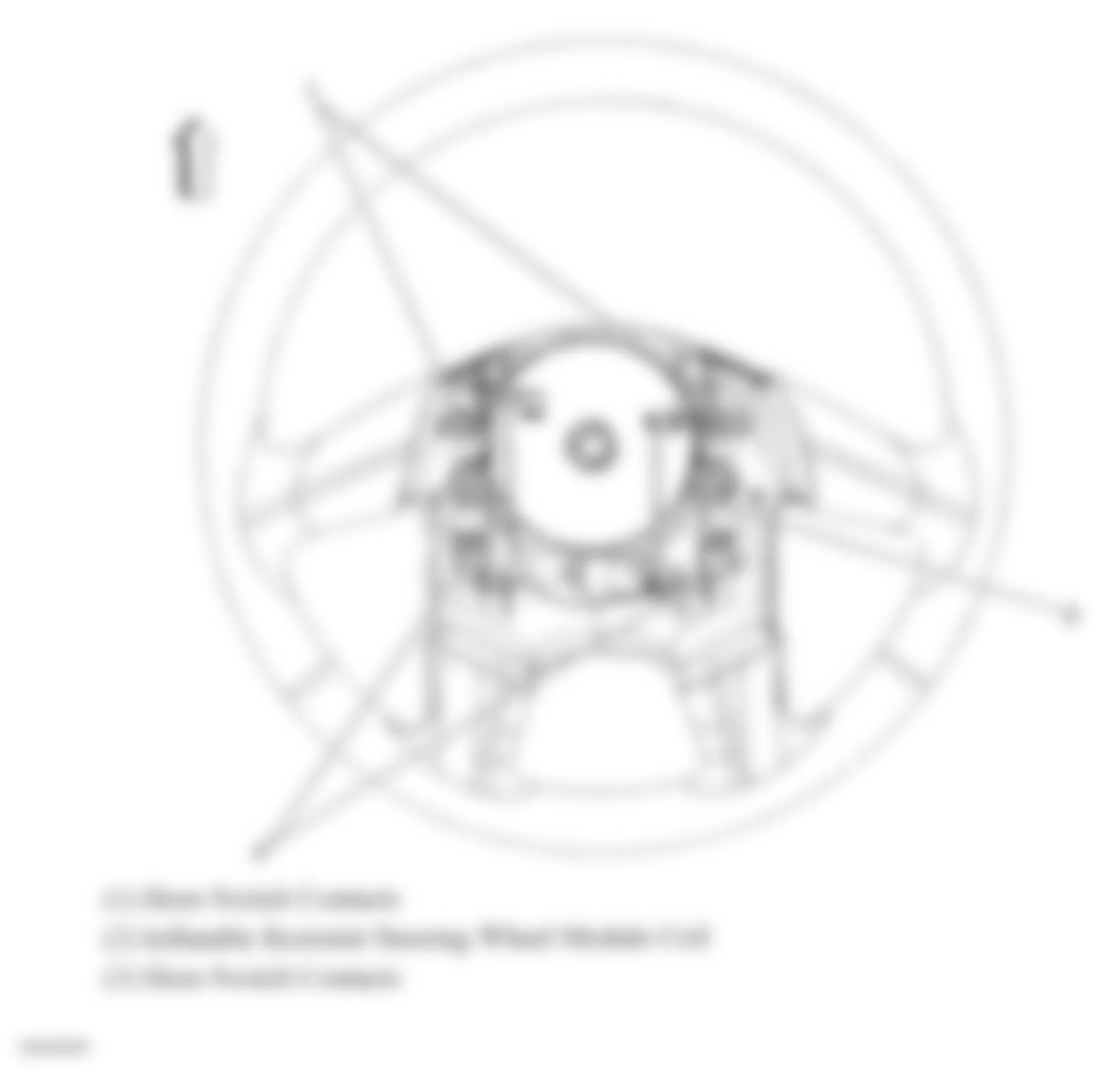 Chevrolet Corvette 2008 - Component Locations -  Center Of Steering Wheel