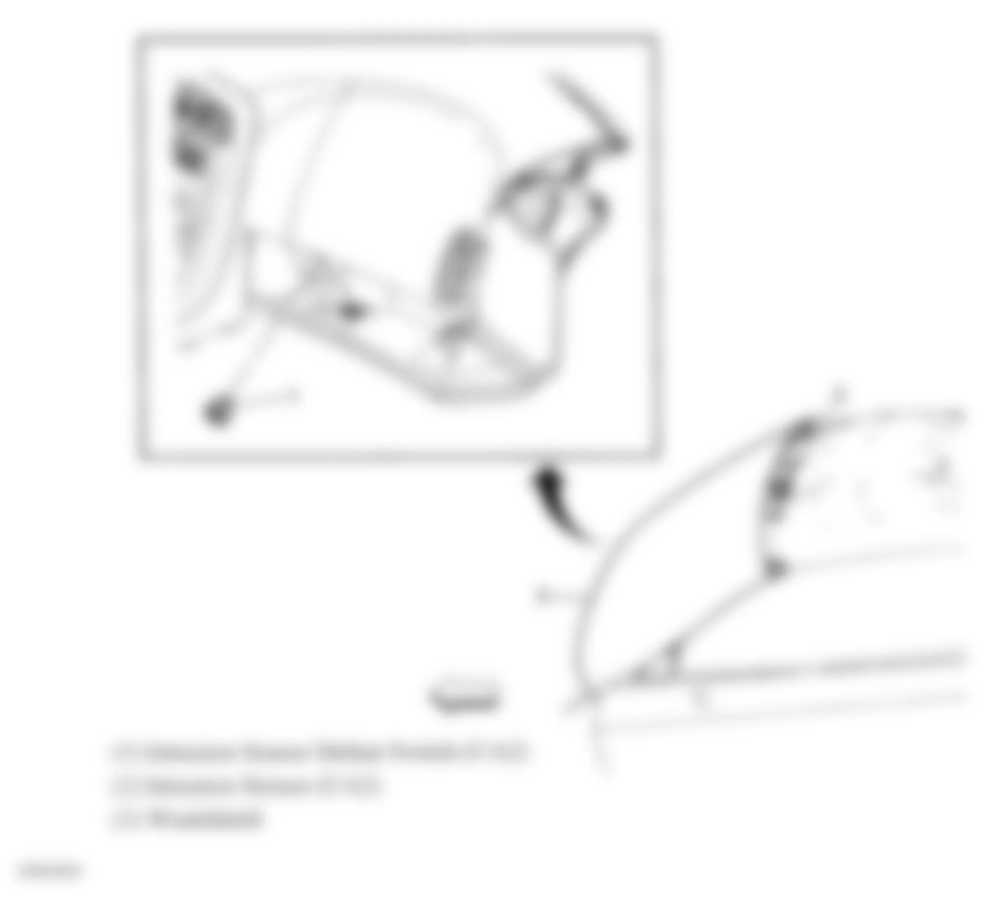 Chevrolet Corvette 2008 - Component Locations -  Front Top Center Of Headliner