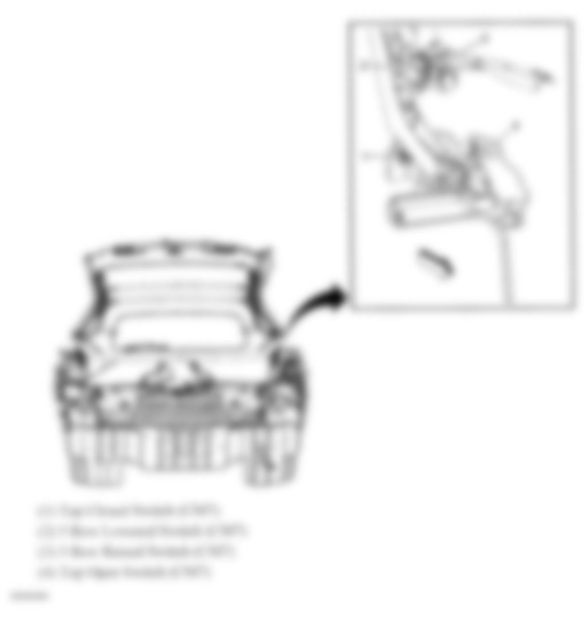 Chevrolet Corvette 2008 - Component Locations -  Right Side Of Power Folding Top