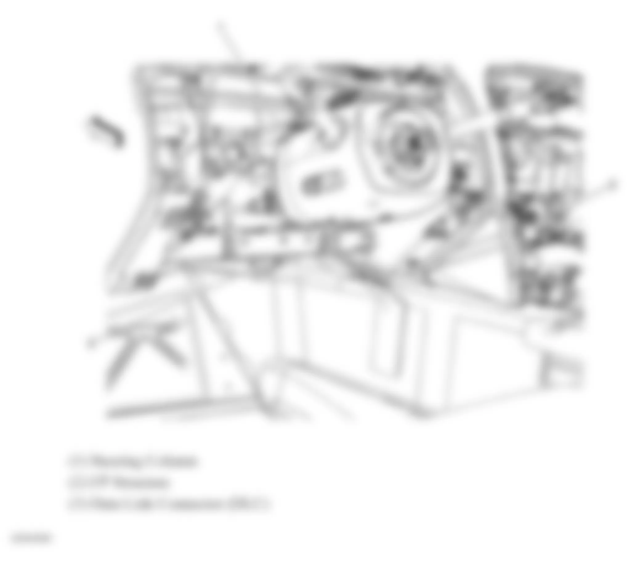 Chevrolet Corvette 2008 - Component Locations -  Data Link Connector