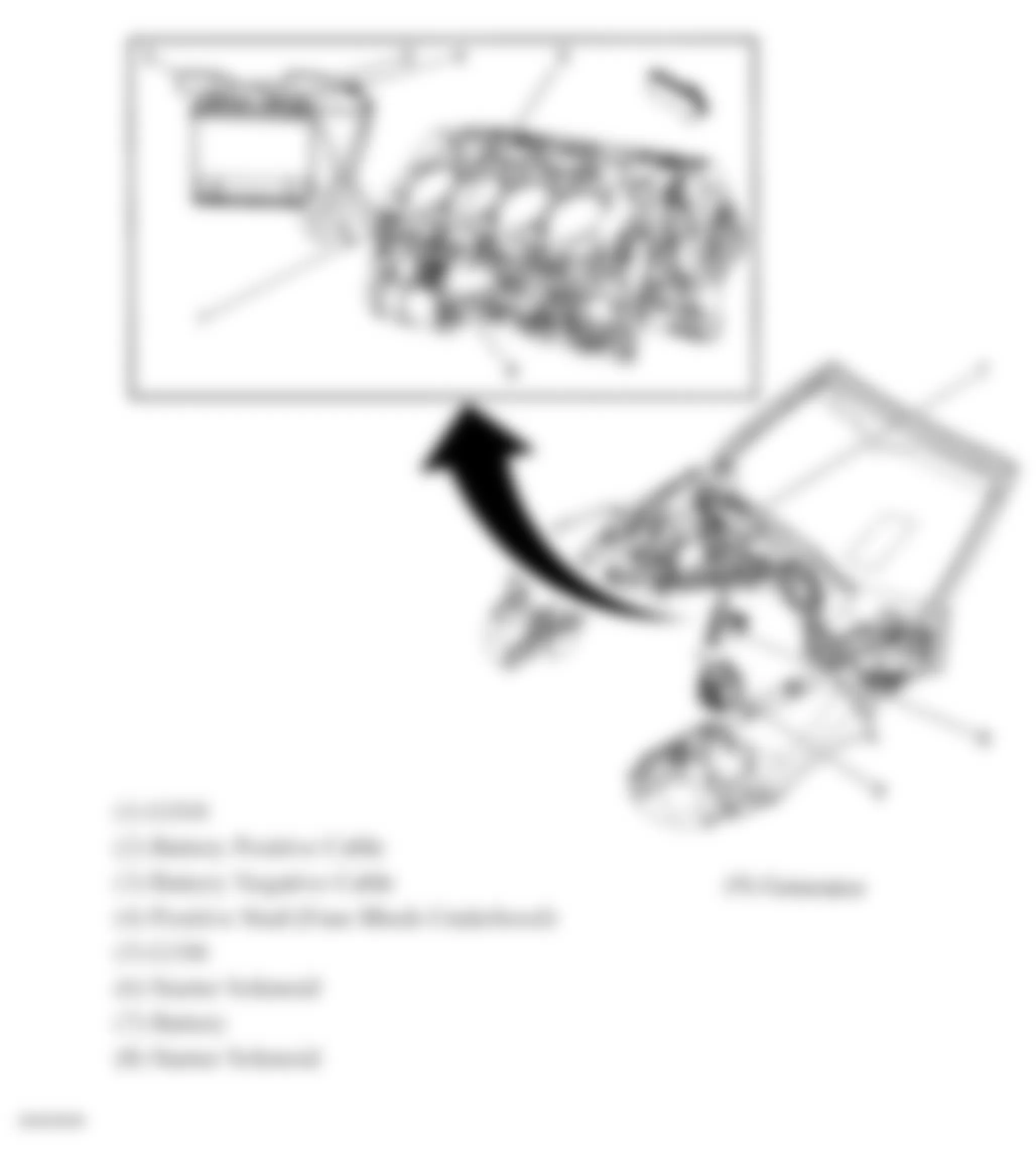 Chevrolet Corvette 2008 - Component Locations -  Engine Electrical Components