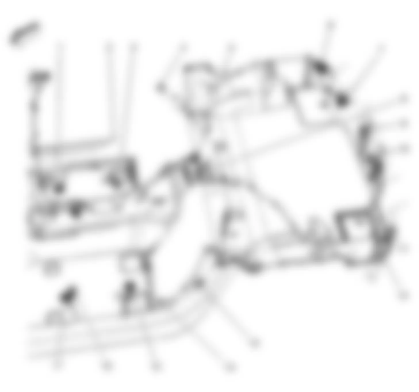 Chevrolet Corvette 2008 - Component Locations -  Overhead & Rear Body - Convertible