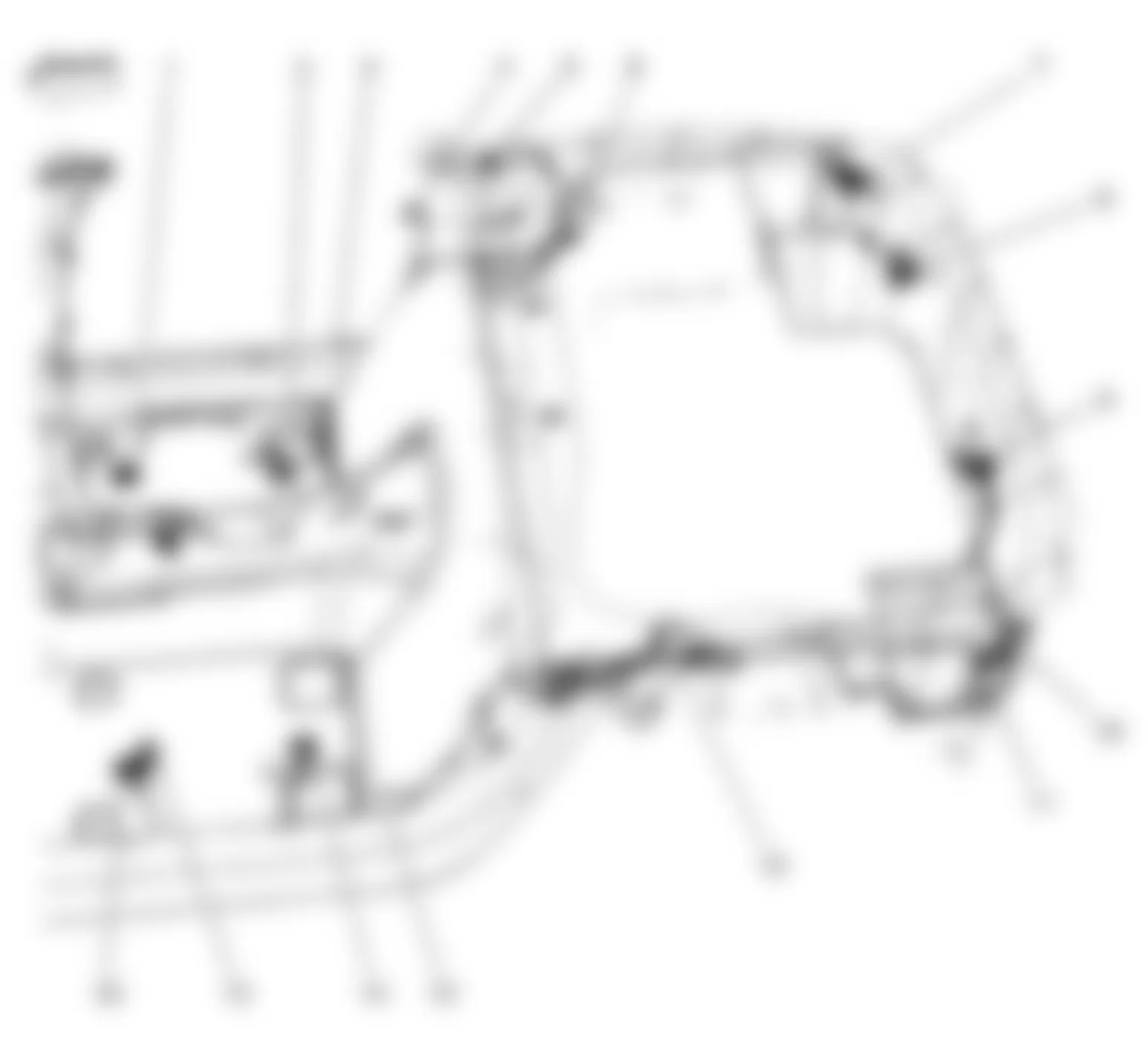 Chevrolet Corvette 2008 - Component Locations -  Overhead & Rear Body - Hardtop/Coupe