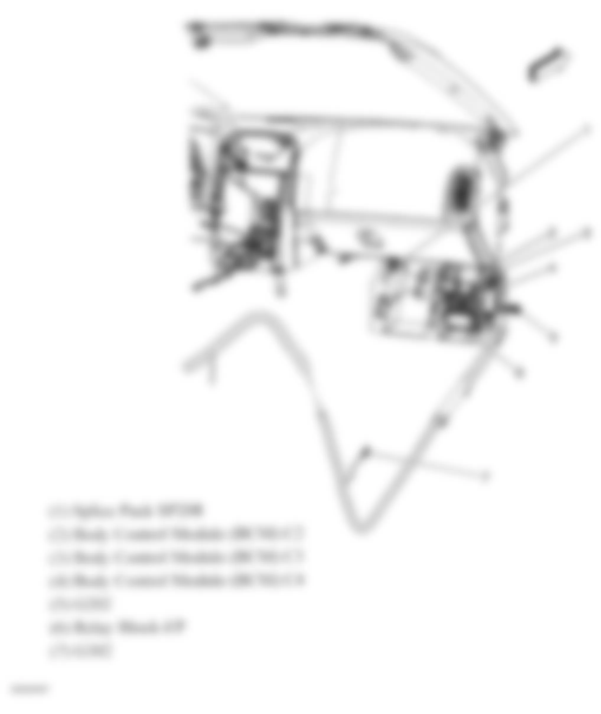 Chevrolet Corvette 2008 - Component Locations -  Right Side Of Dash