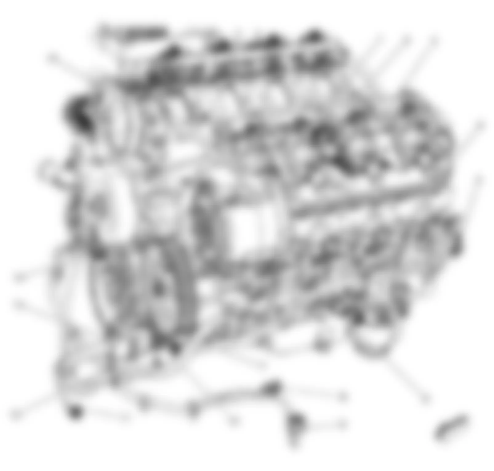 Chevrolet Corvette Z06 2008 - Component Locations -  Engine Harness Components