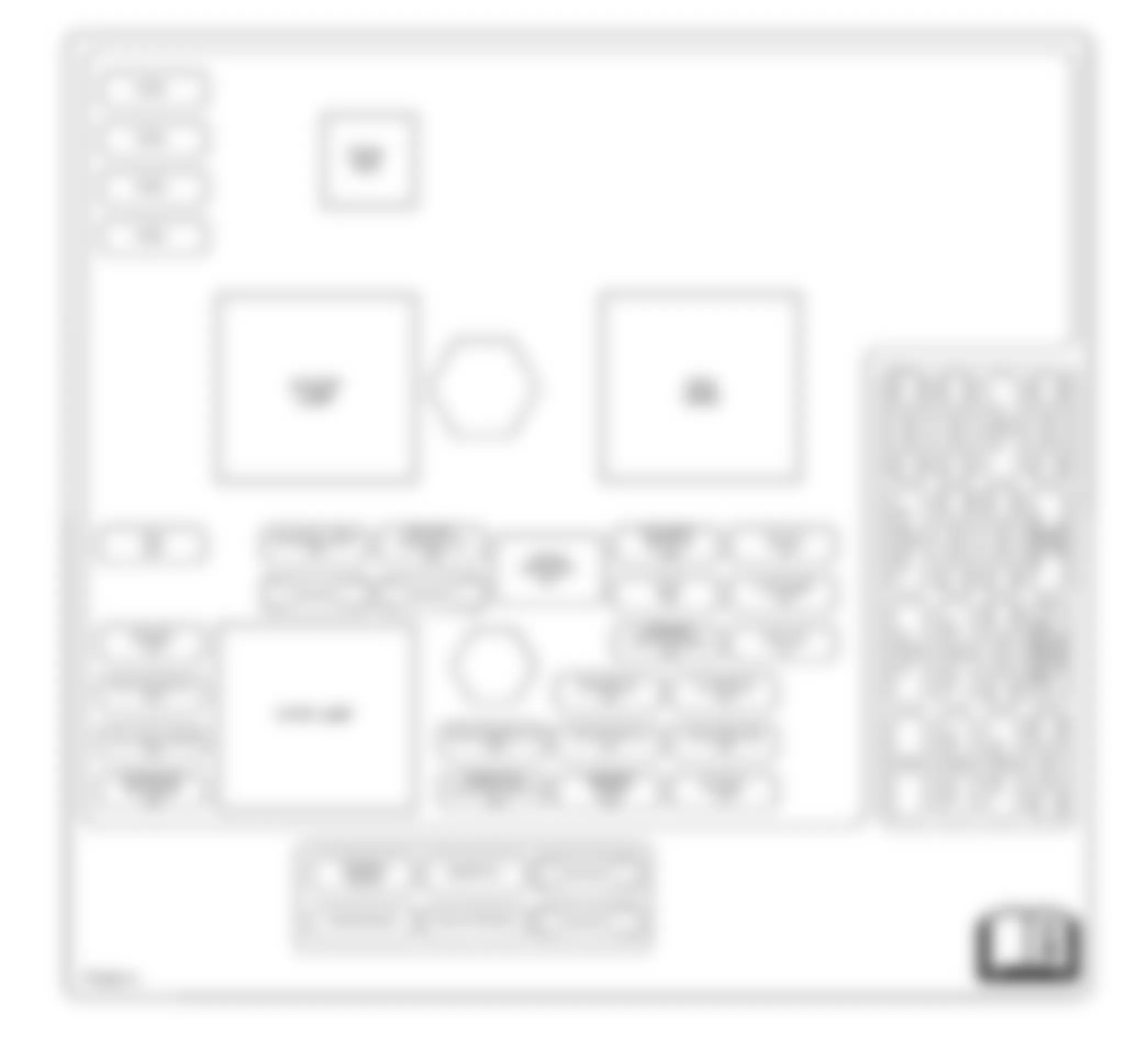 Chevrolet Corvette Z06 2008 - Component Locations -  Fuse Block - I/P, Relay Block - I/P and BCM Label