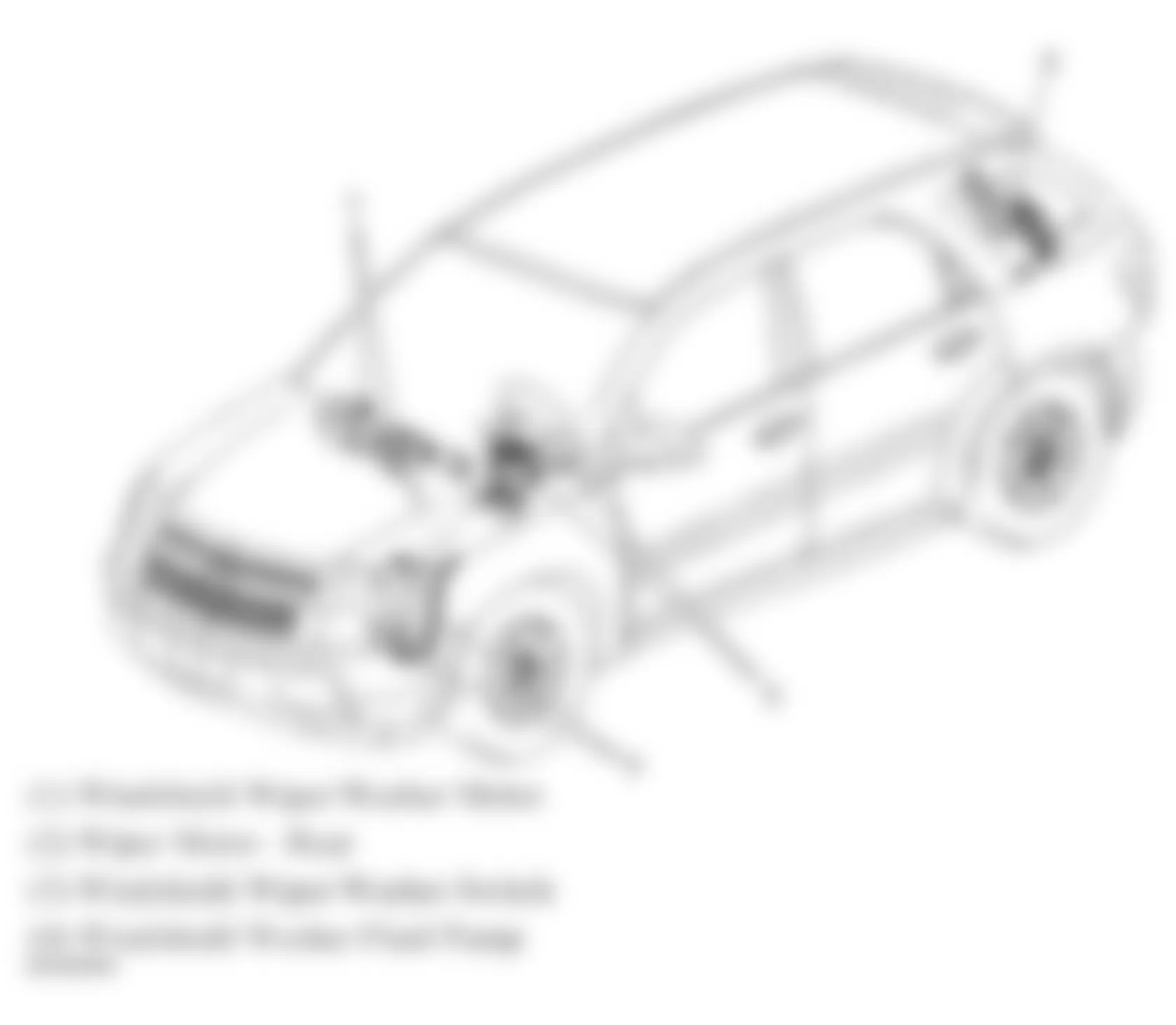 Chevrolet Equinox LS 2008 - Component Locations -  Vehicle Overview