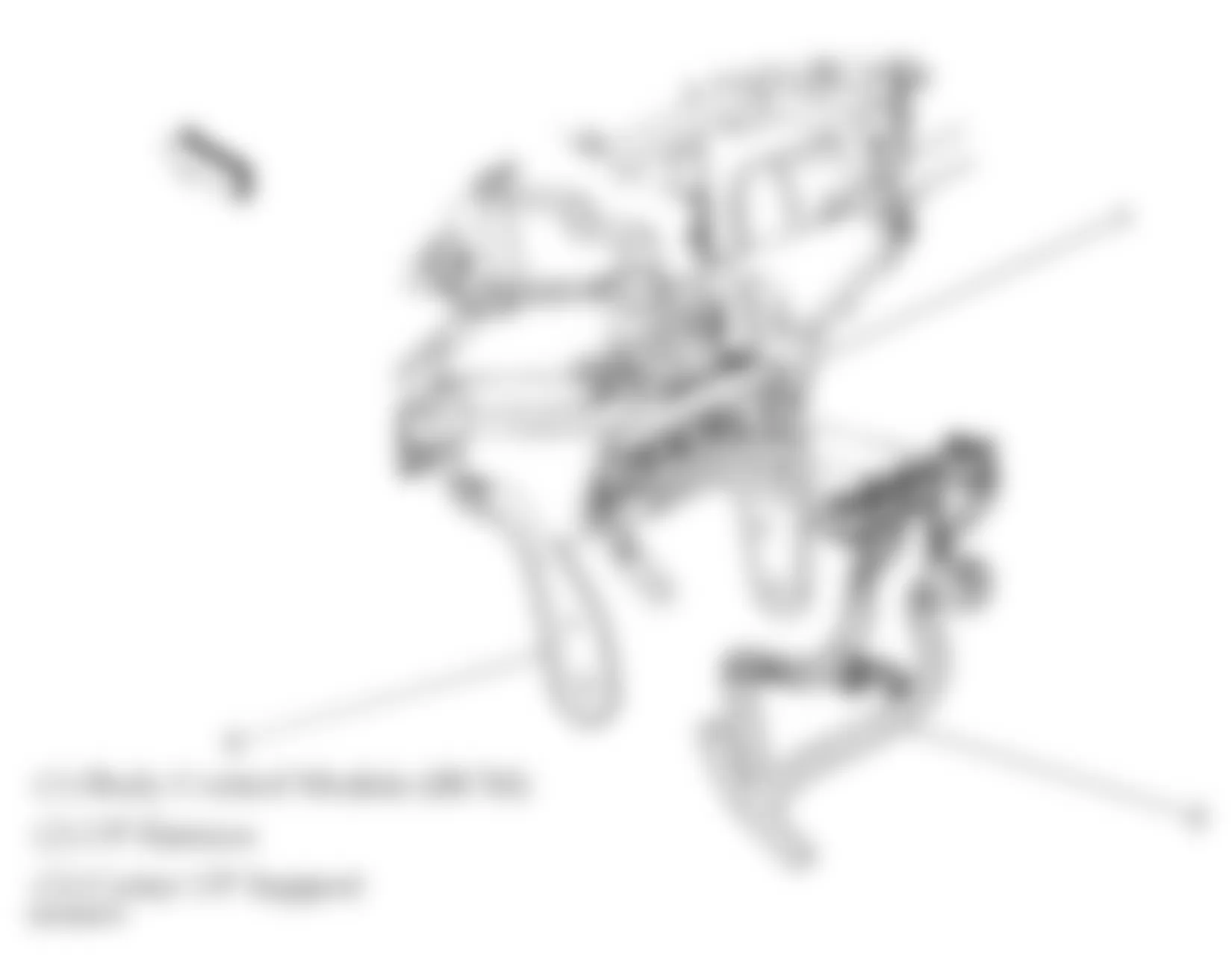 Chevrolet Equinox LS 2008 - Component Locations -  Center Of Dash