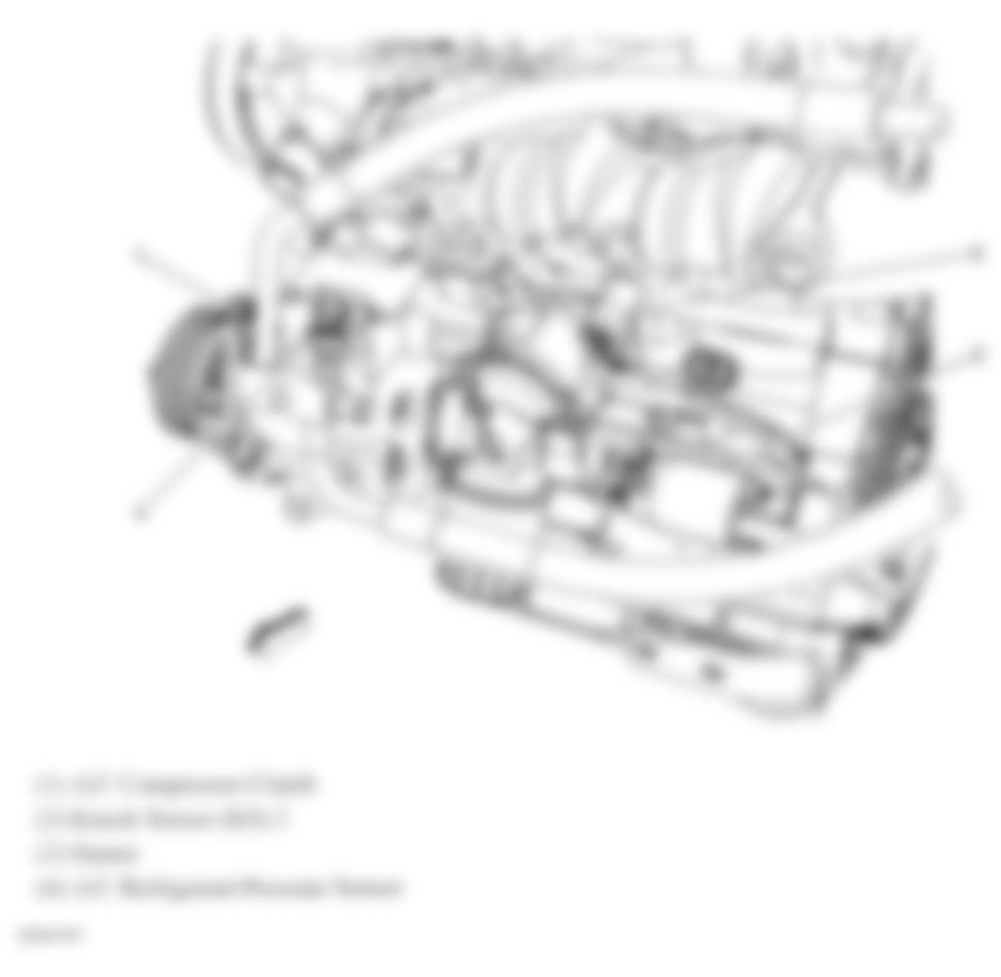 Chevrolet Equinox LS 2008 - Component Locations -  Front Of Engine (LNJ)