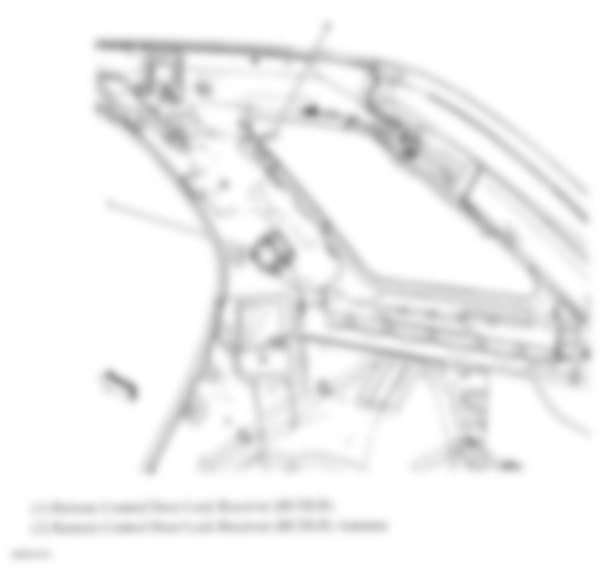 Chevrolet Equinox LS 2008 - Component Locations -  Below Right Rear Window