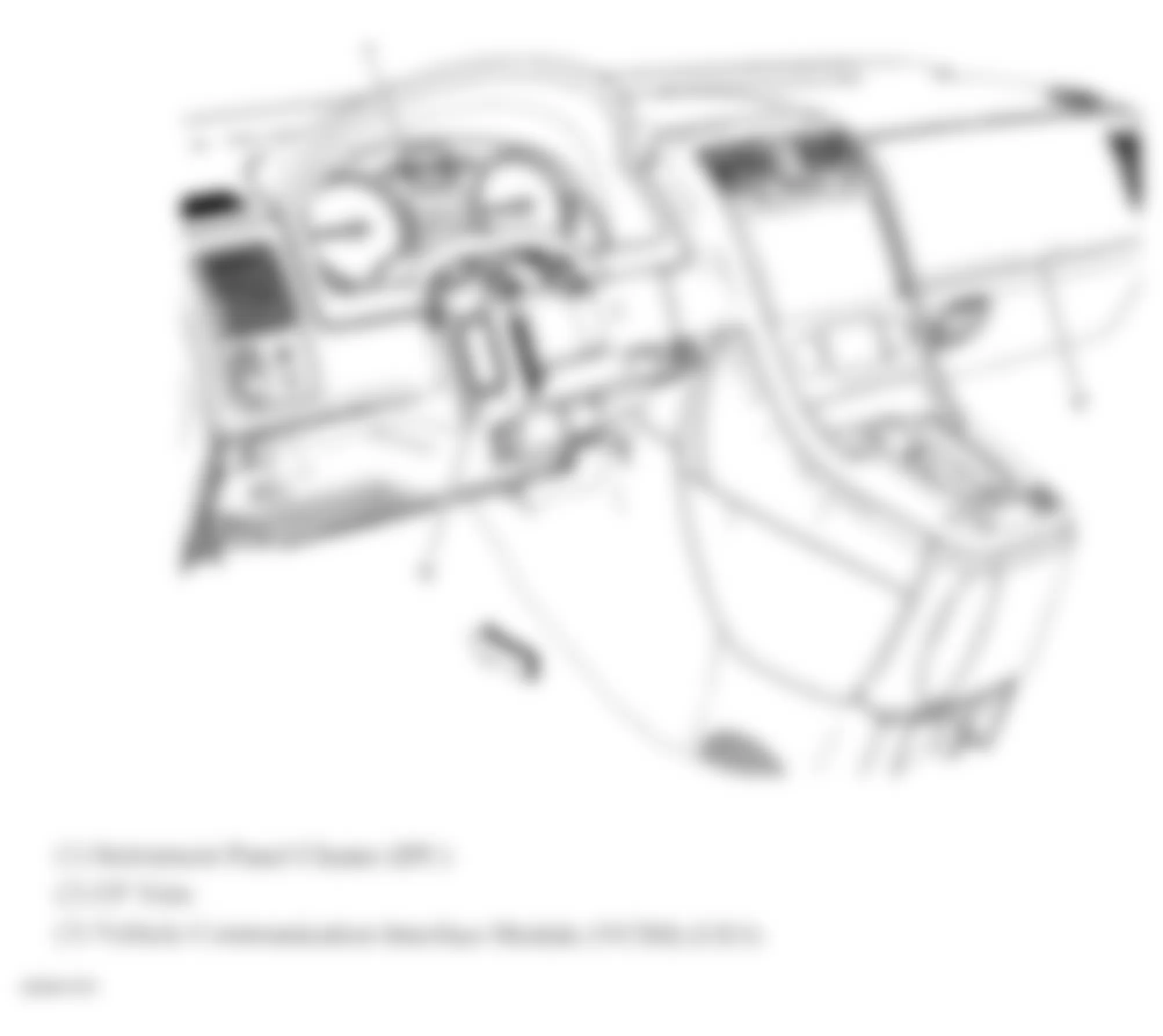 Chevrolet Equinox LS 2008 - Component Locations -  Behind Dash