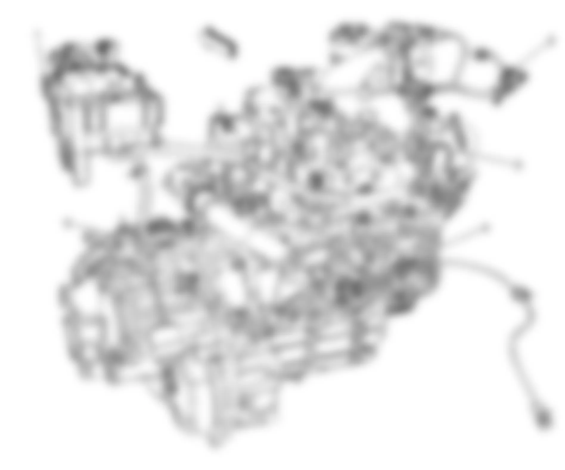 Chevrolet Equinox LT 2008 - Component Locations -  Rear Engine Harness