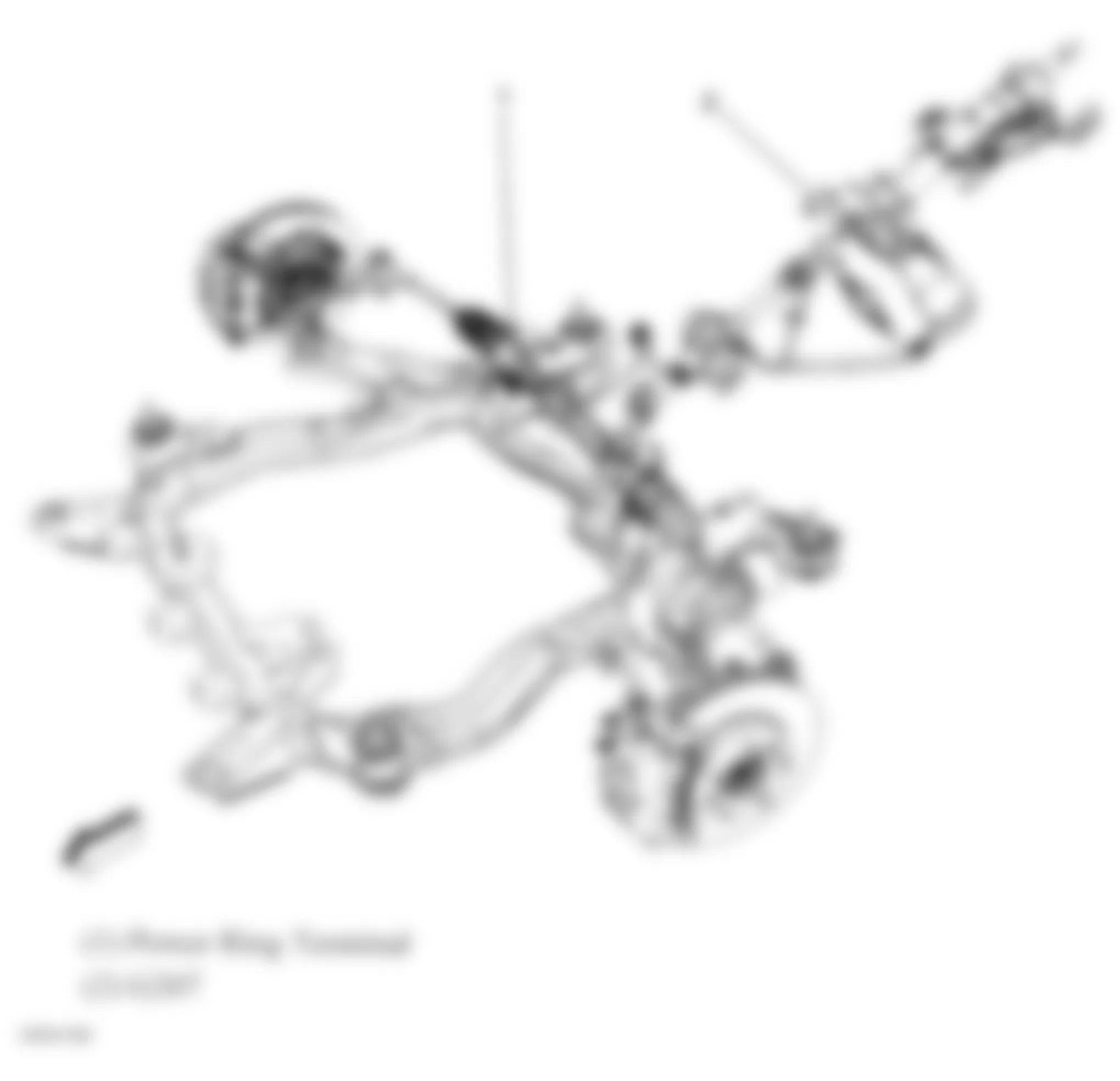 Chevrolet Equinox LTZ 2008 - Component Locations -  Power Steering Harness