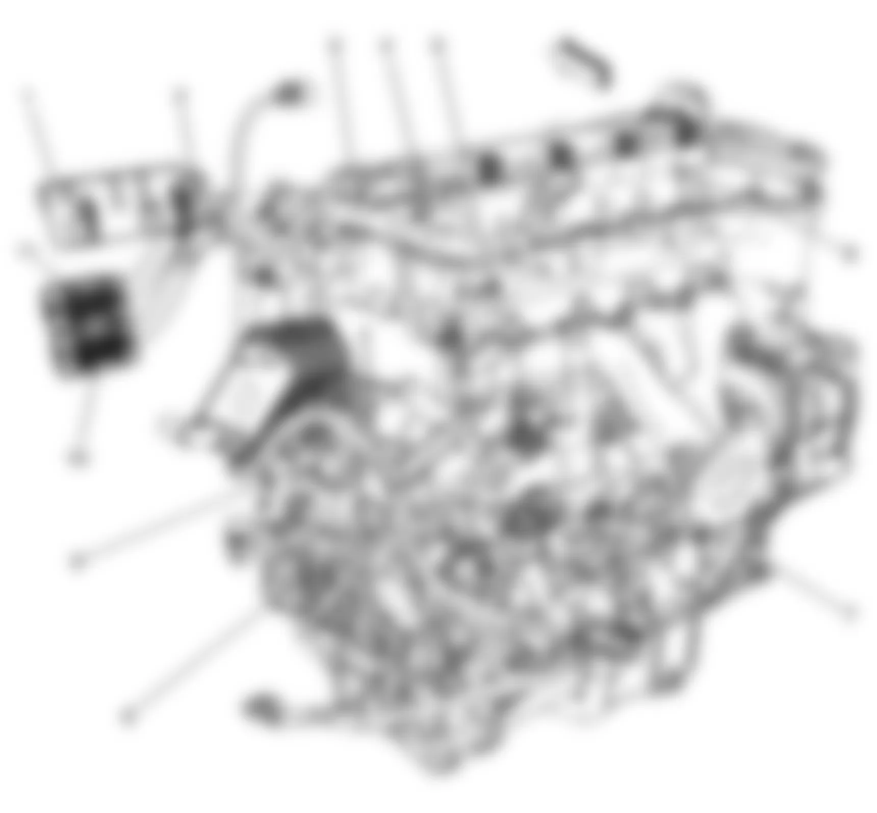 Chevrolet HHR LS 2008 - Component Locations -  Rear Of Engine (2.4L)