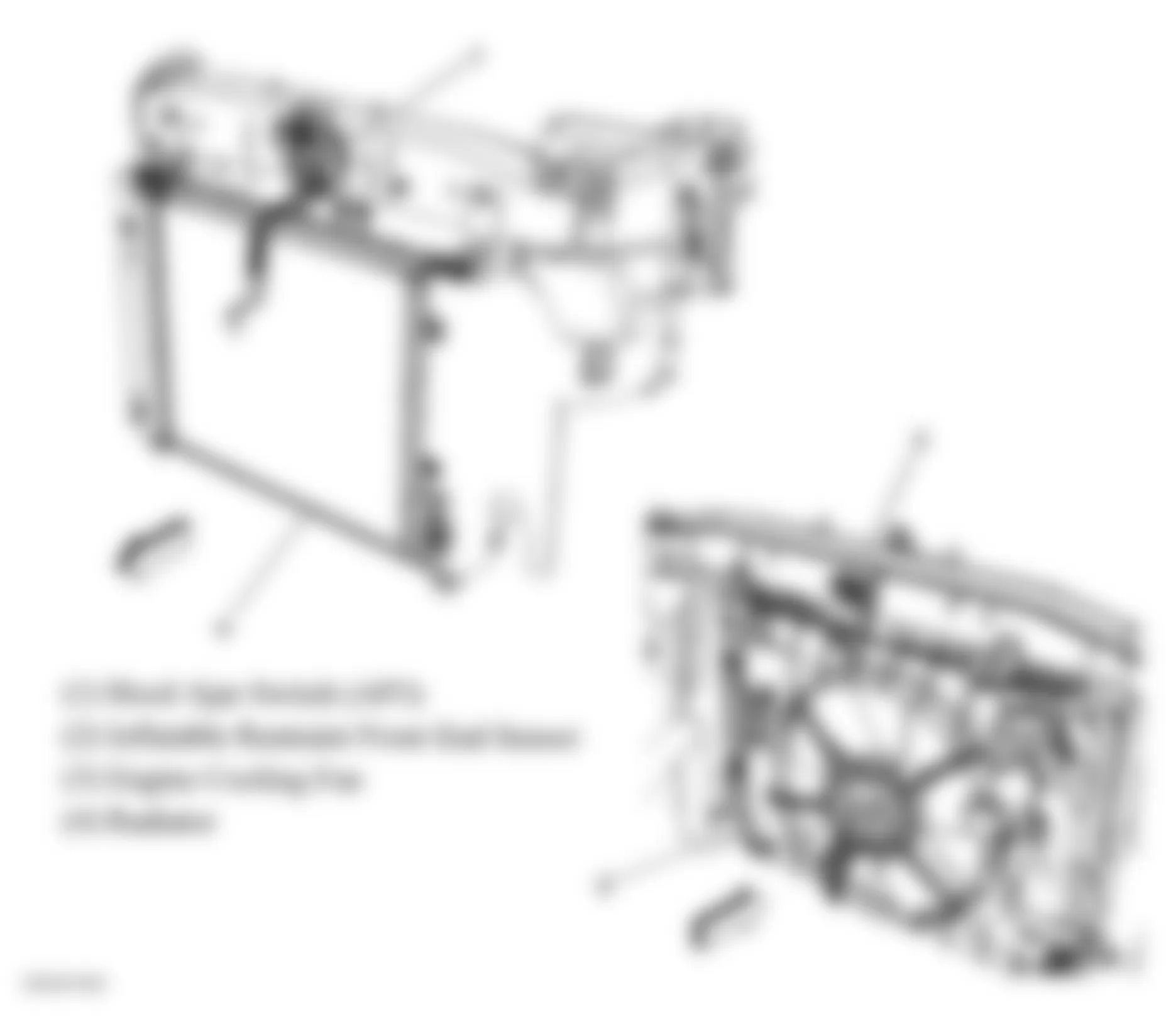 Chevrolet HHR LT 2008 - Component Locations -  Front Of Engine Compartment