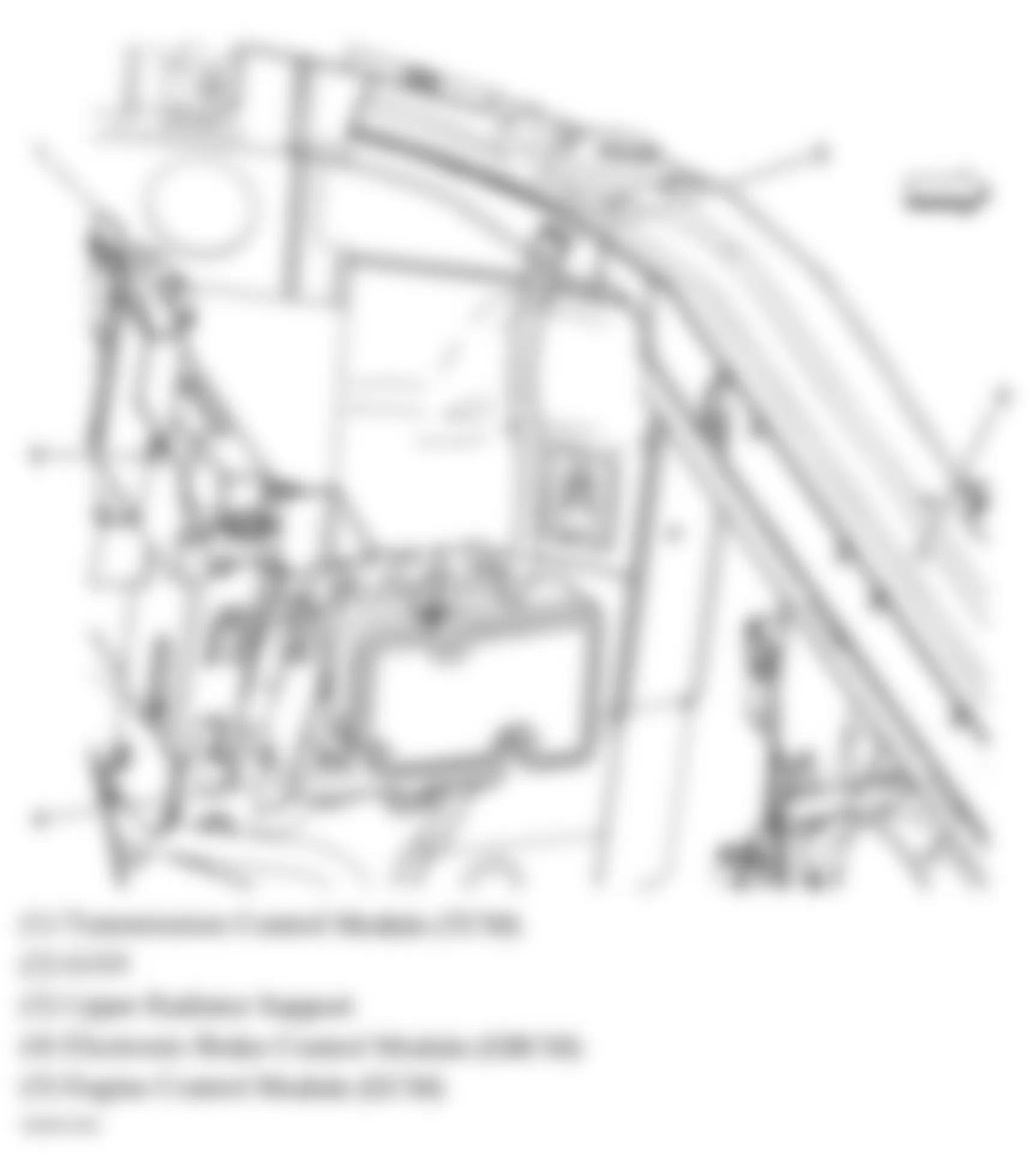 Chevrolet HHR LT 2008 - Component Locations -  Left Front Corner Of Engine Compartment