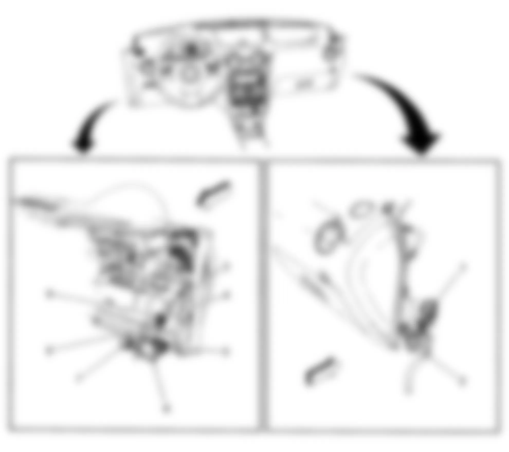 Chevrolet HHR SS 2008 - Component Locations -  I/P Extension Harness Inlines