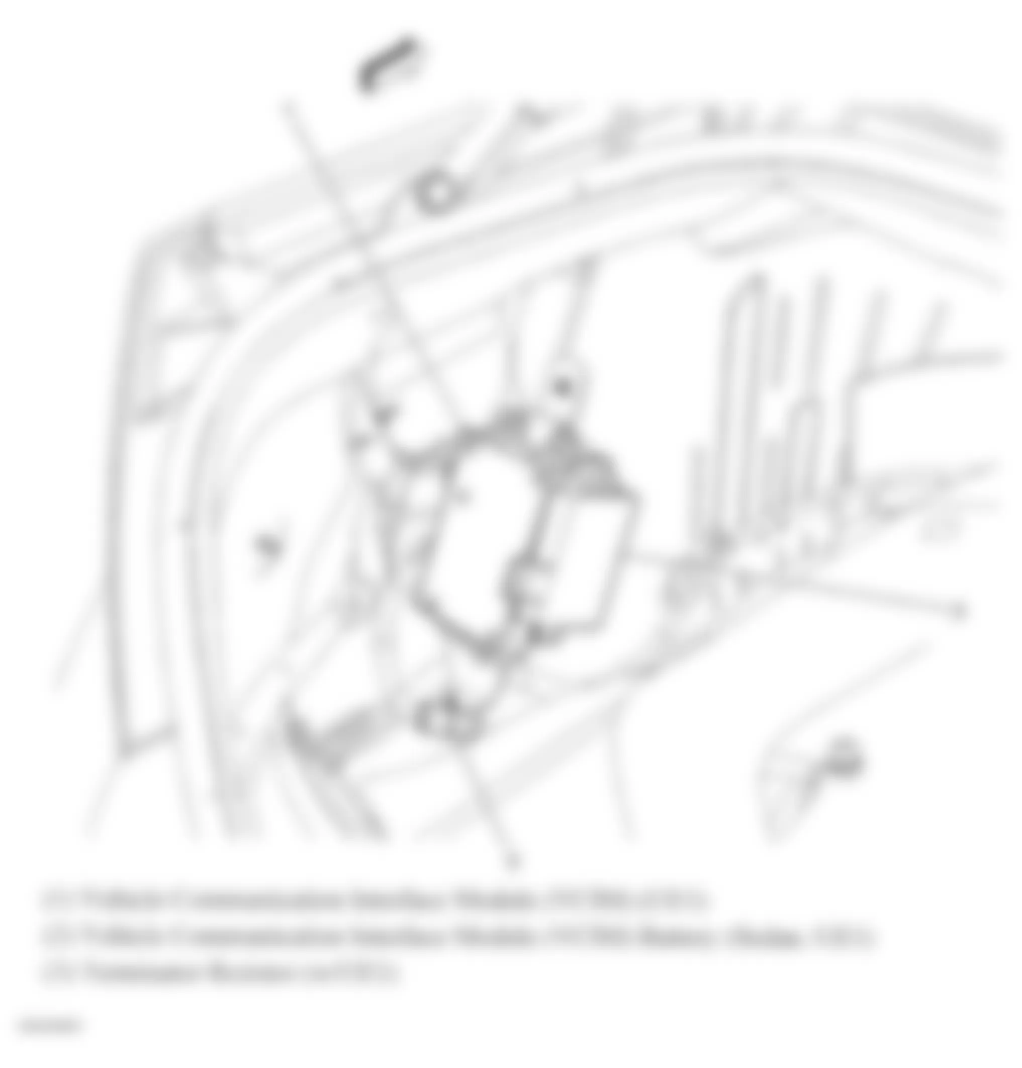 Chevrolet Impala LS 2008 - Component Locations -  Left Side Of Rear Compartment