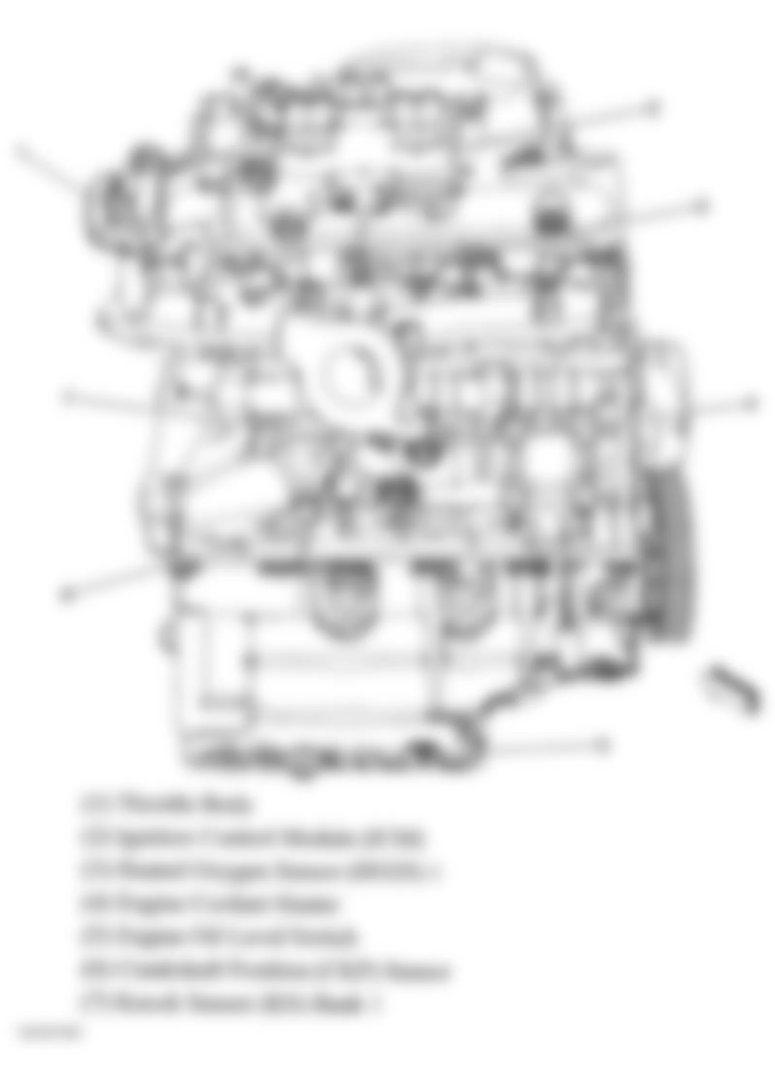 Chevrolet Impala LTZ 2008 - Component Locations -  Right Side Of Engine (3.5L & 3.9L)