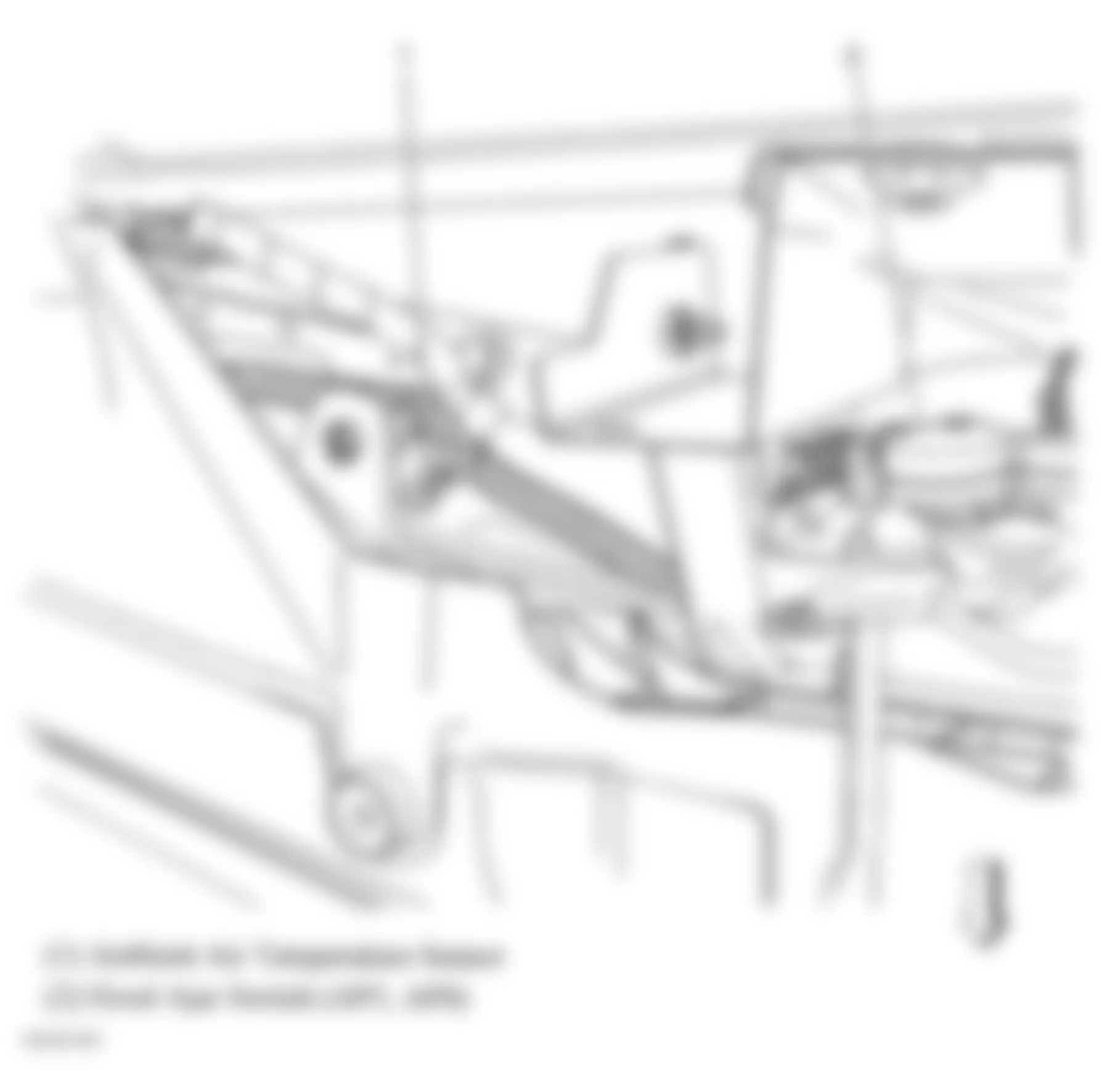 Chevrolet Impala LTZ 2008 - Component Locations -  Front Of Engine Compartment