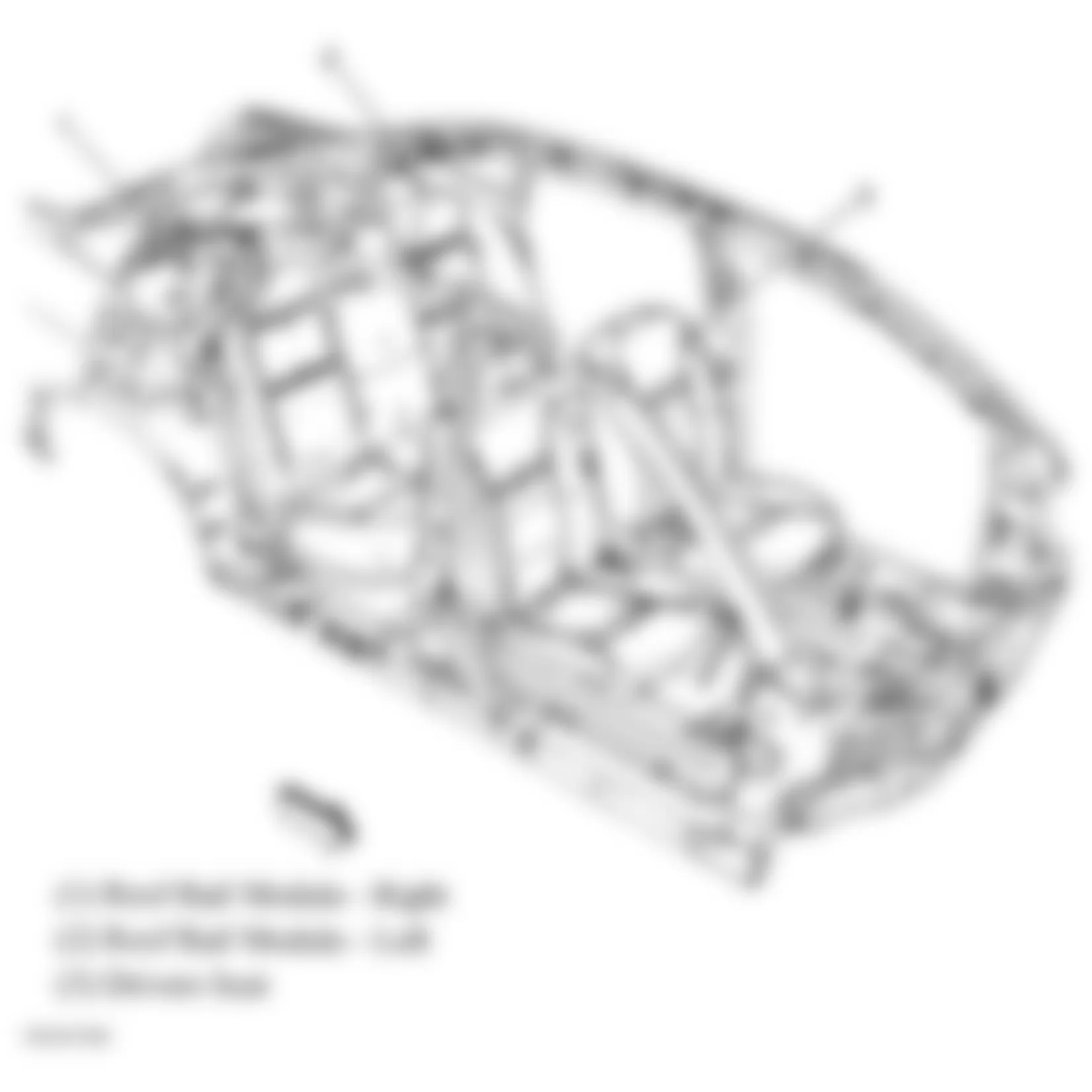 Chevrolet Impala LTZ 2008 - Component Locations -  Vehicle Overview