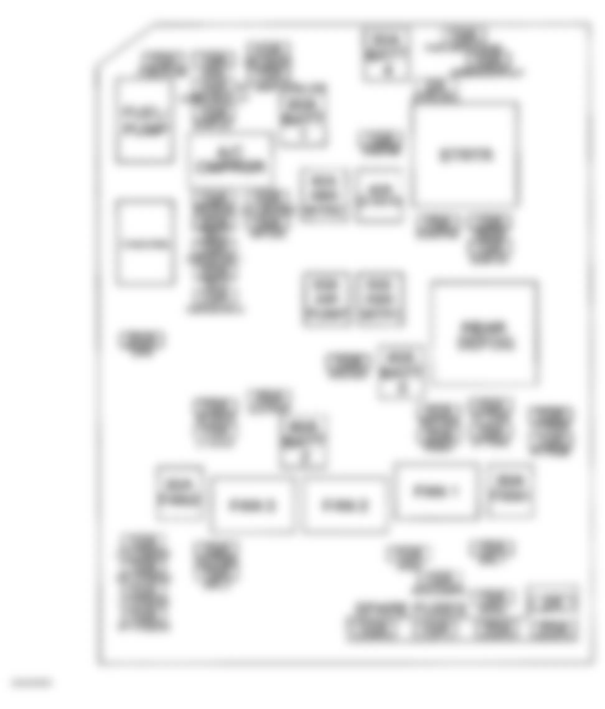 Chevrolet Impala LTZ 2008 - Component Locations -  Underhood Fuse Block