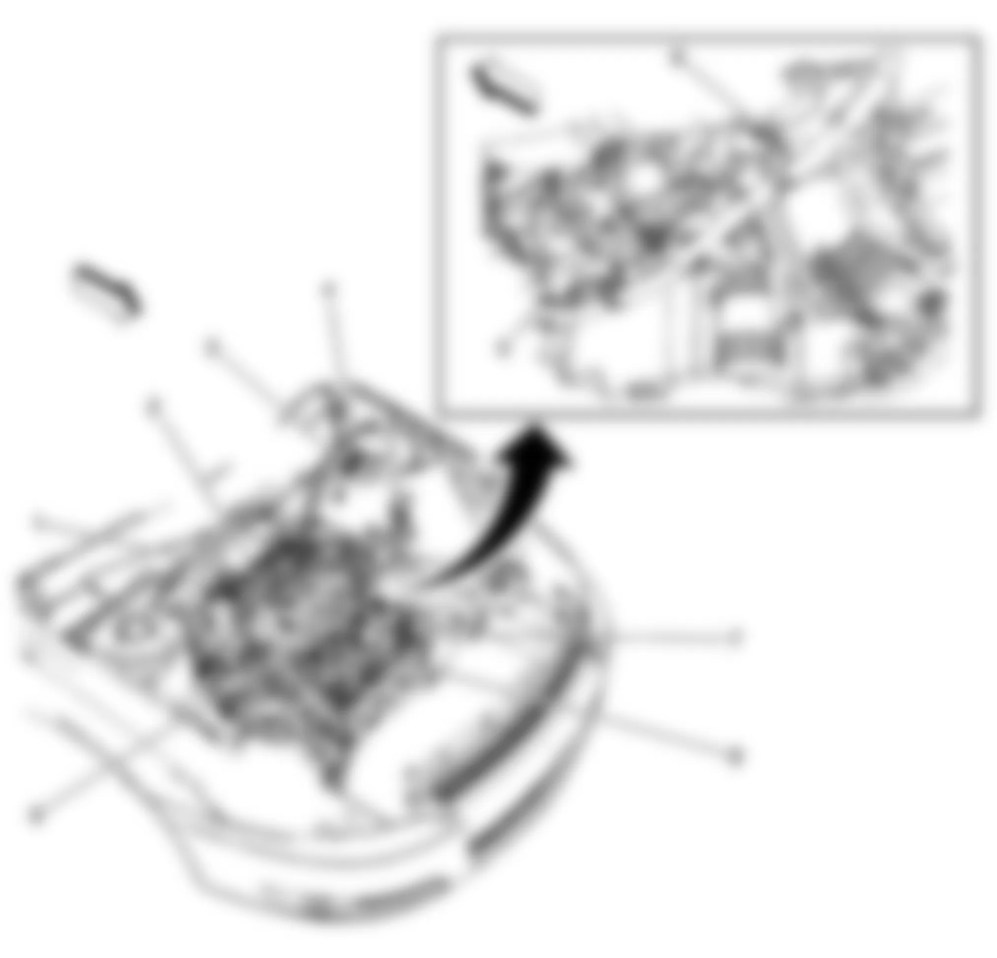 Chevrolet Impala LTZ 2008 - Component Locations -  Front Of Engine Compartment (LS4)