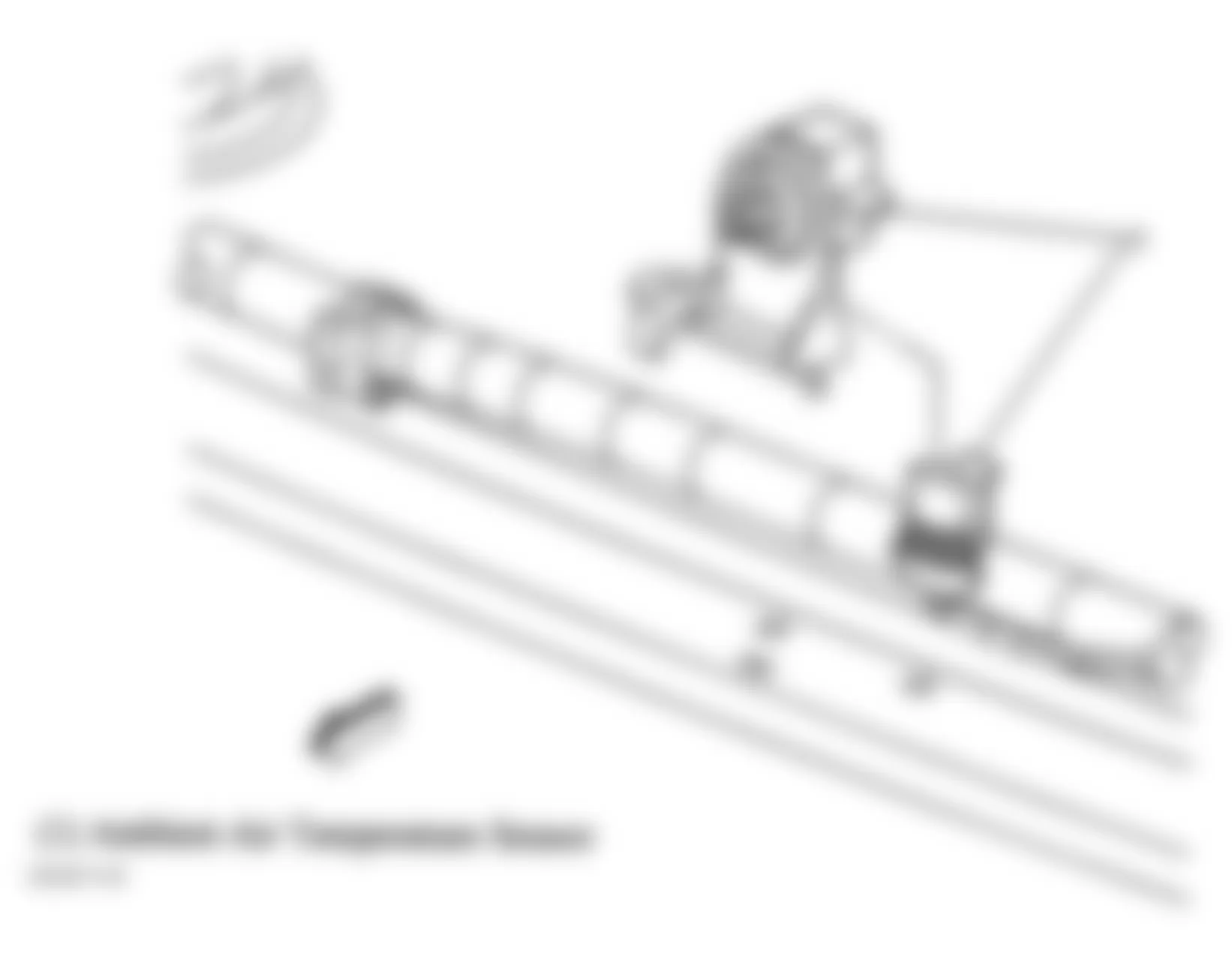 Chevrolet Malibu Classic LS 2008 - Component Locations -  Behind Front Grille