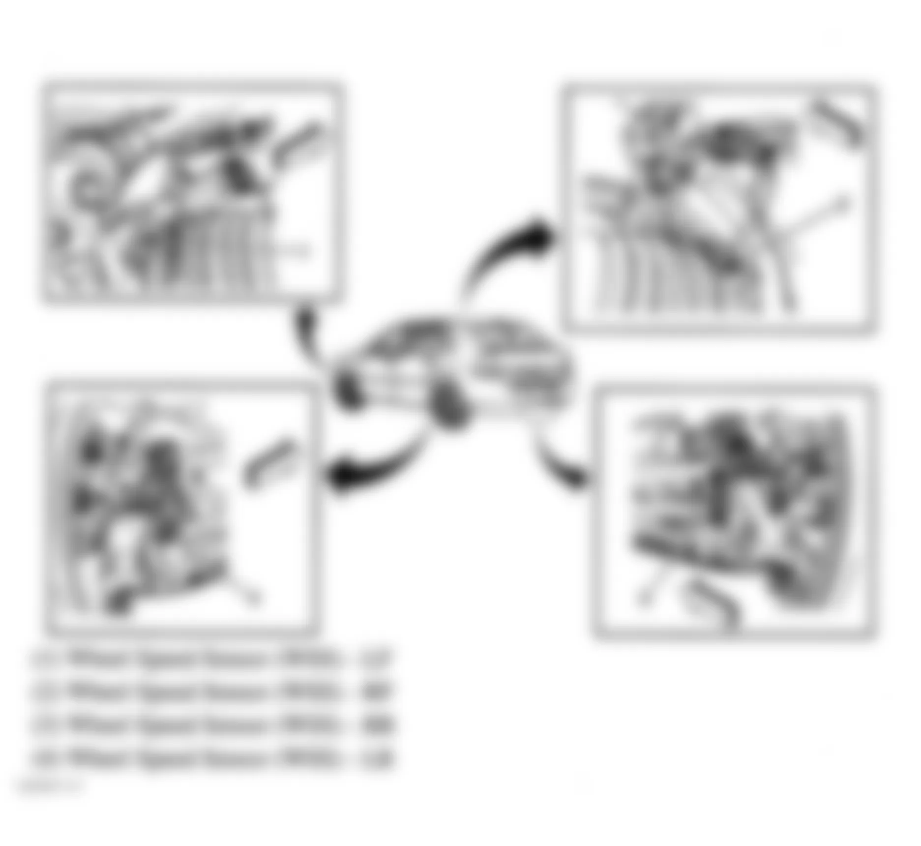 Chevrolet Malibu Classic LS 2008 - Component Locations -  Wheel Speed Sensors