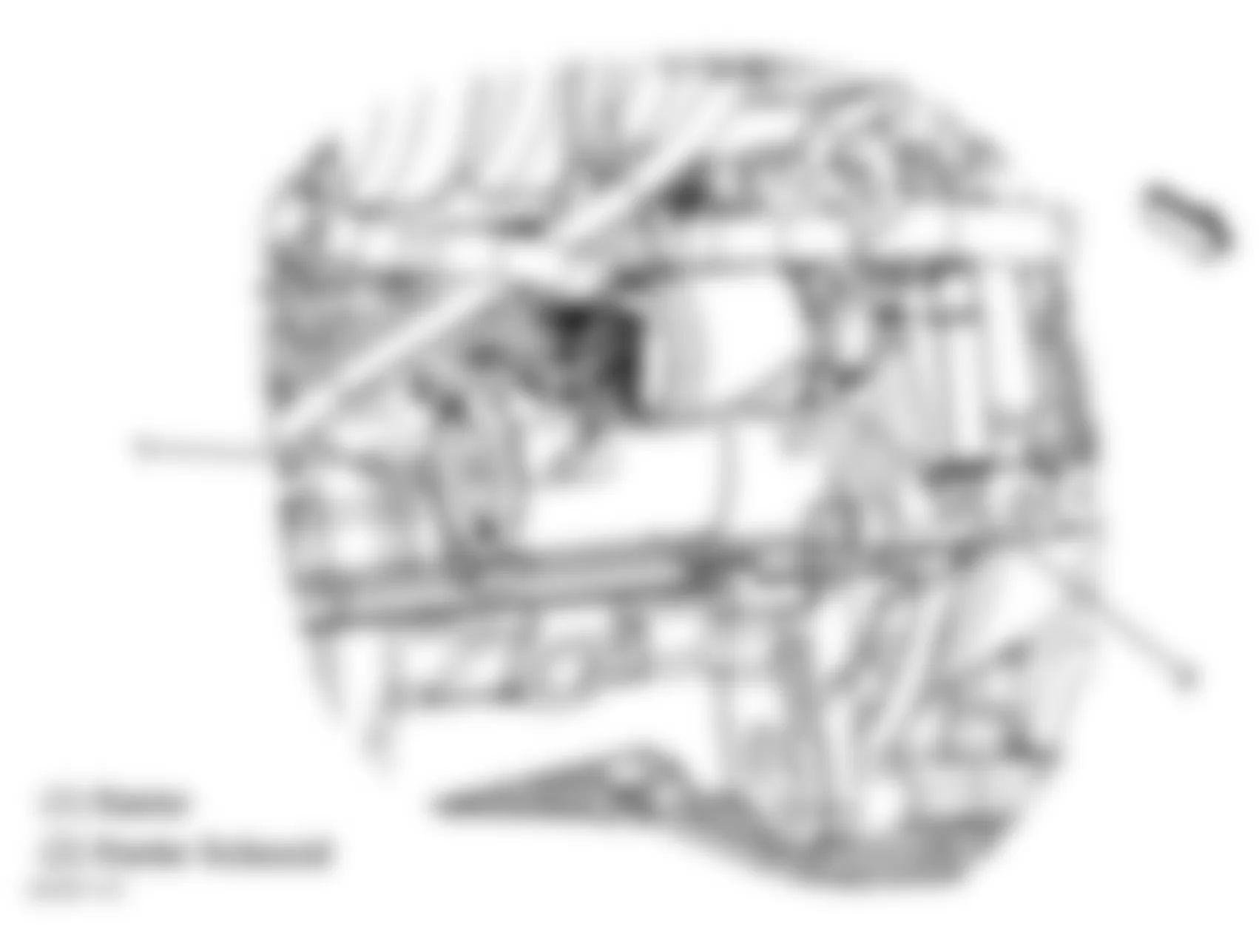 Chevrolet Malibu Classic LS 2008 - Component Locations -  Lower Left Side Of Engine (2.2L)