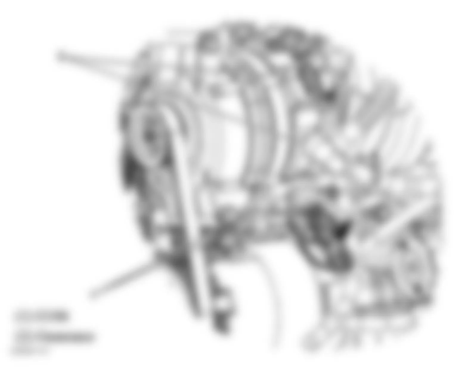 Chevrolet Malibu Classic LS 2008 - Component Locations -  Front Of Engine (2.2L)