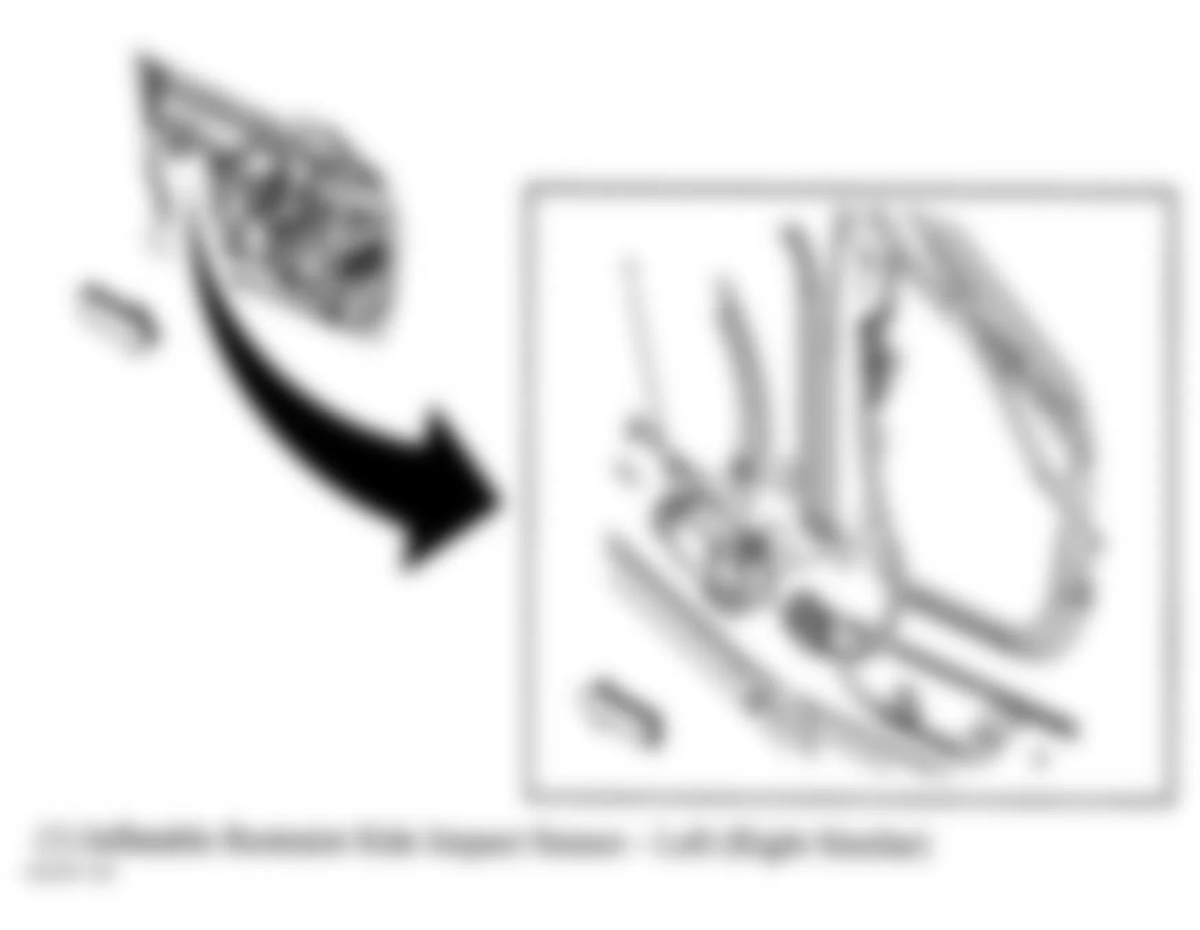 Chevrolet Malibu Classic LS 2008 - Component Locations -  Left Door (Right Similar)