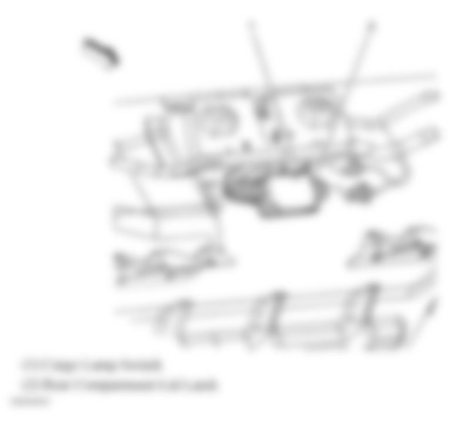Chevrolet Malibu Classic LS 2008 - Component Locations -  Rear Hatch (Extended Sedan)