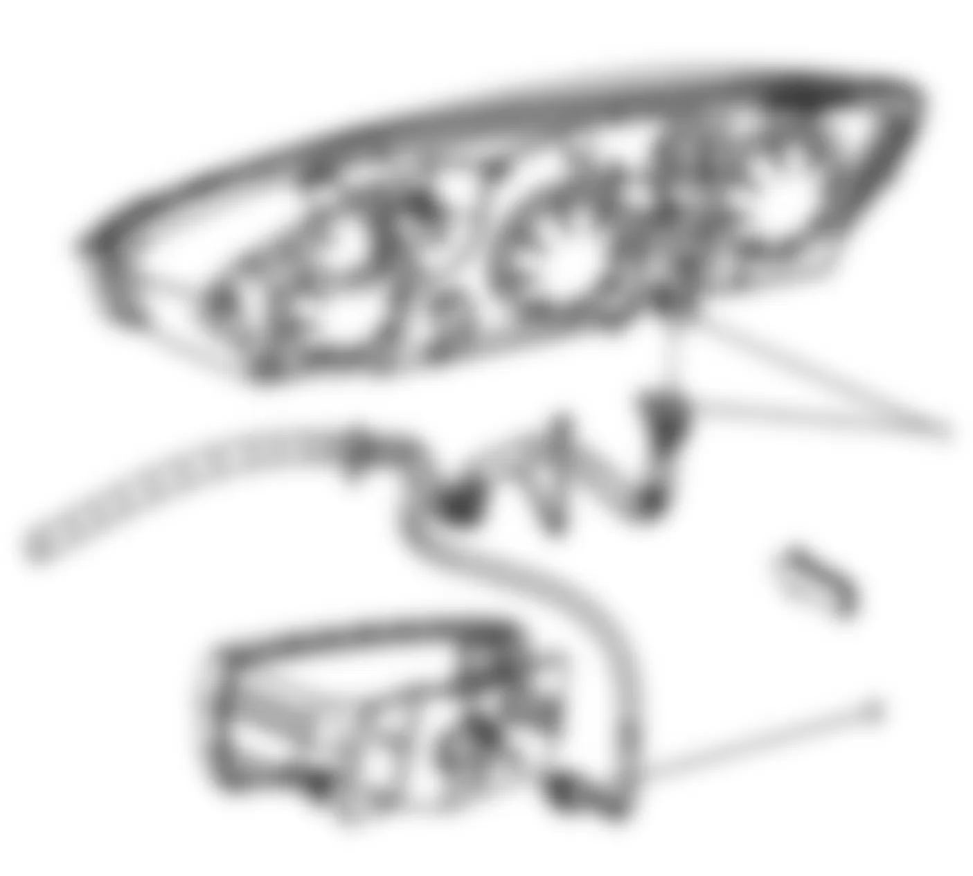 Chevrolet Malibu Classic LS 2008 - Component Locations -  Behind Headlight