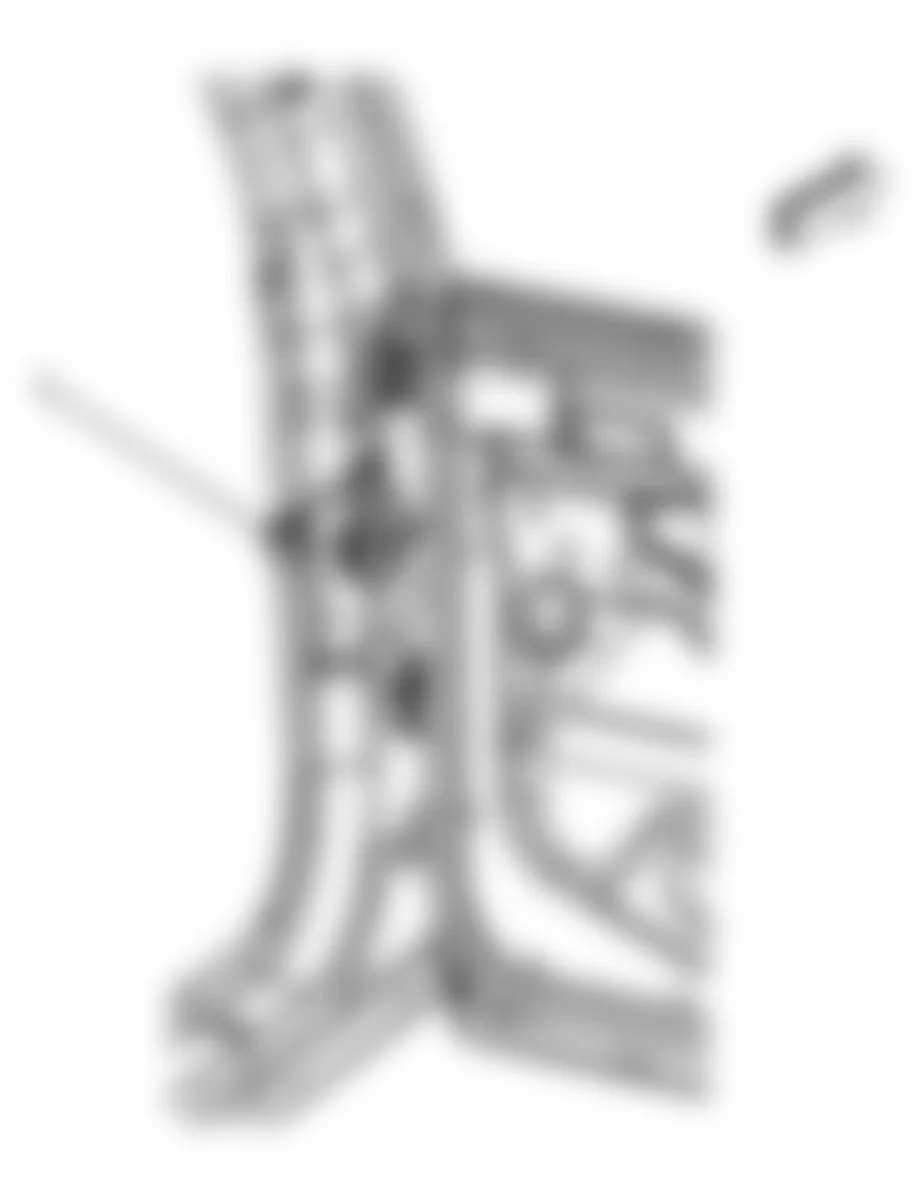 Chevrolet Malibu Classic LS 2008 - Component Locations -  Right Rear Door Jamb