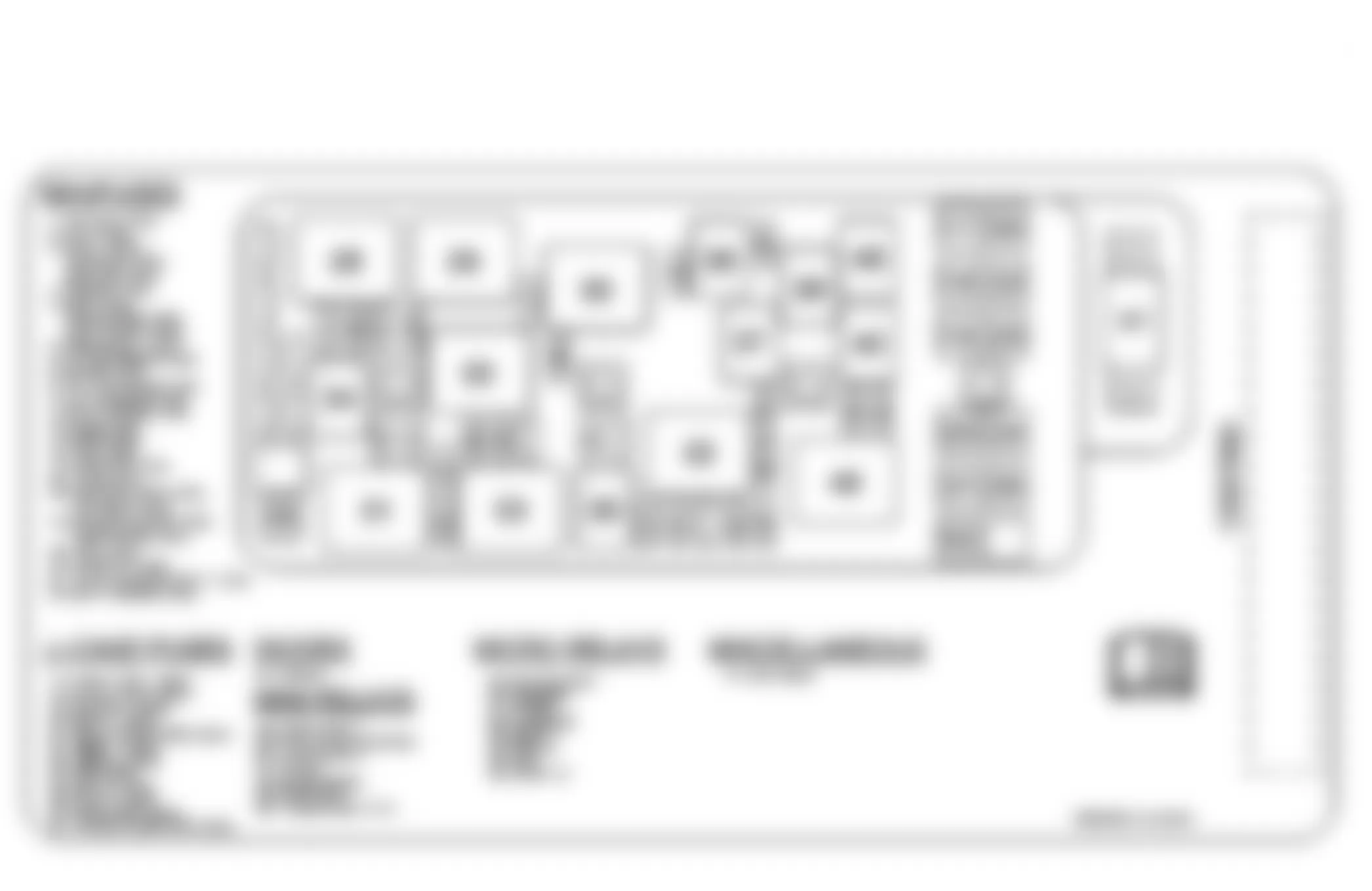 Chevrolet Malibu Hybrid 2008 - Component Locations -  Identifying Underhood Fuse Block (LAT-2.4L)