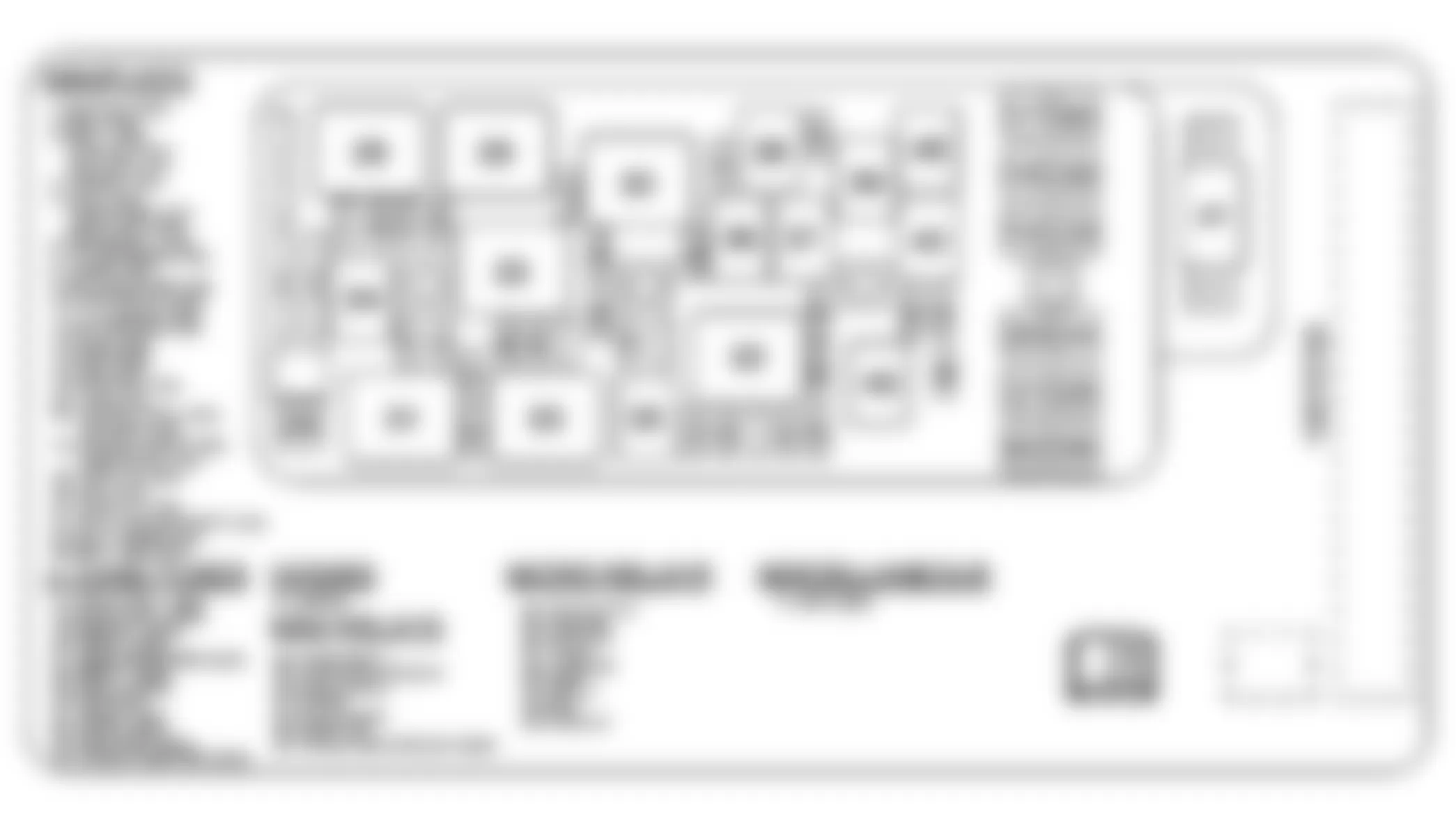 Chevrolet Malibu Hybrid 2008 - Component Locations -  Identifying Underhood Fuse Block (LE5-2.4L HO, LY7-3.6L or LZ4-3.5L)