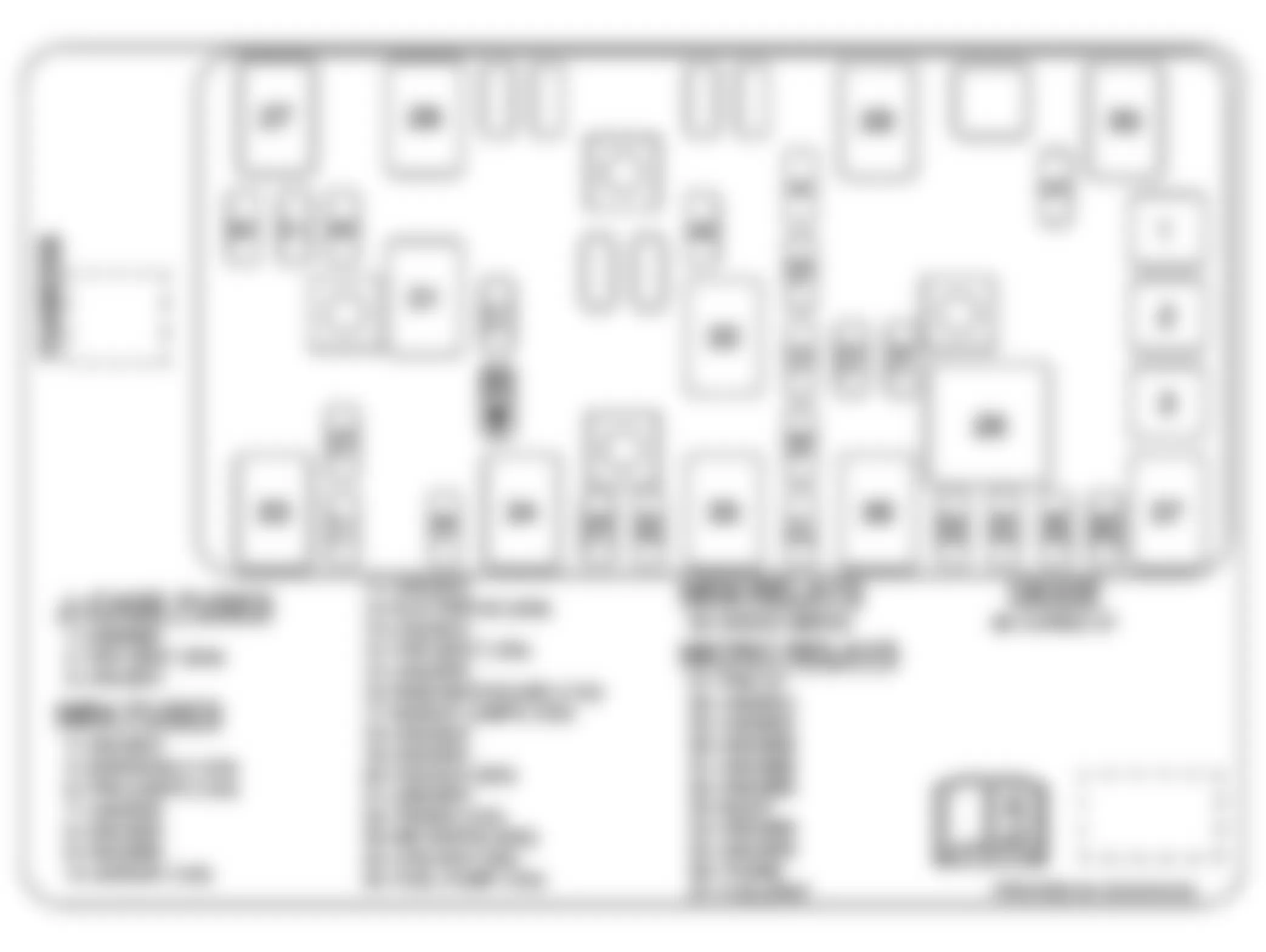 Chevrolet Malibu Hybrid 2008 - Component Locations -  Identifying Rear Compartment Fuse Block
