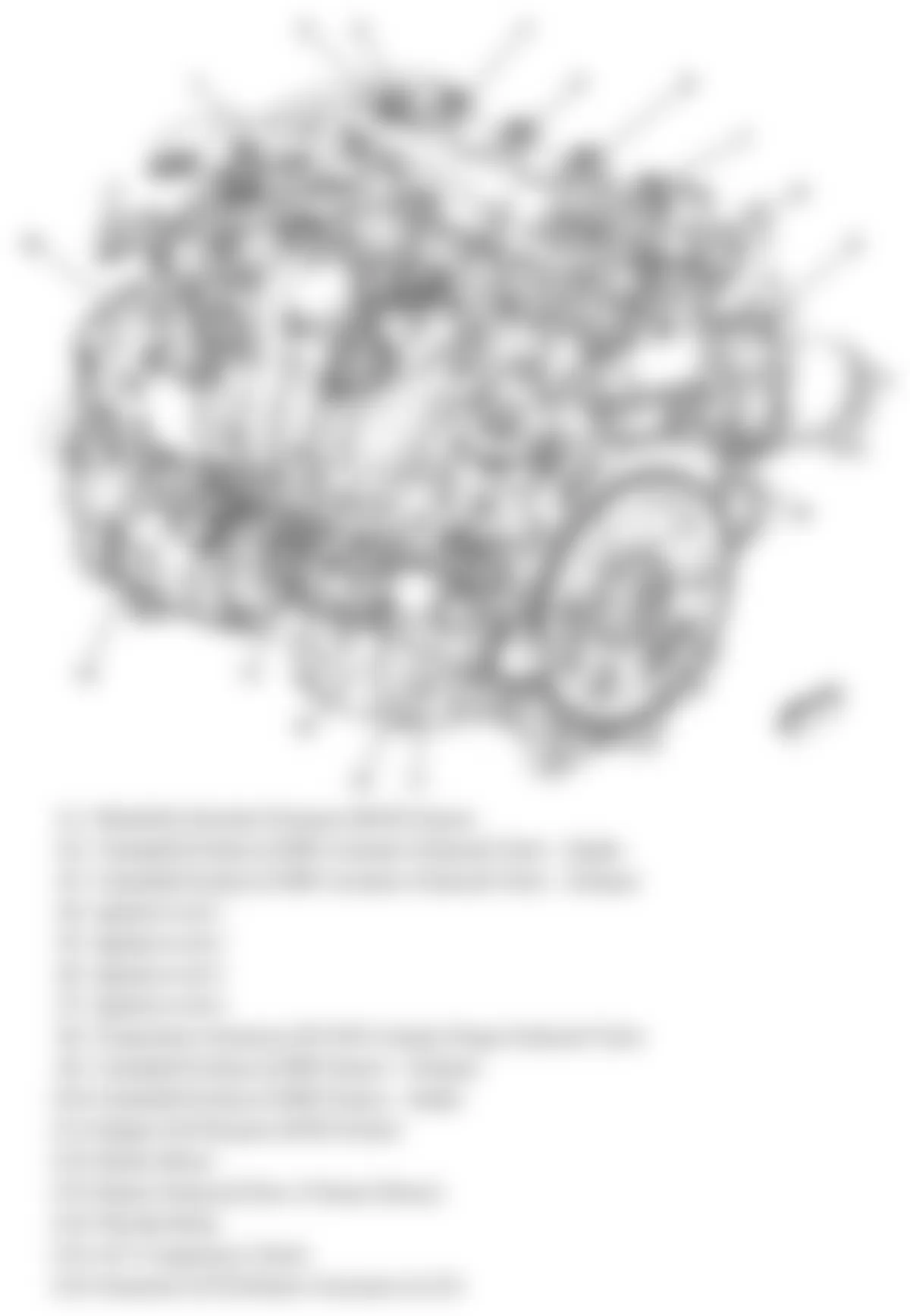 Chevrolet Malibu LTZ 2008 - Component Locations -  Rear & Left Side Of Engine (2.4L)