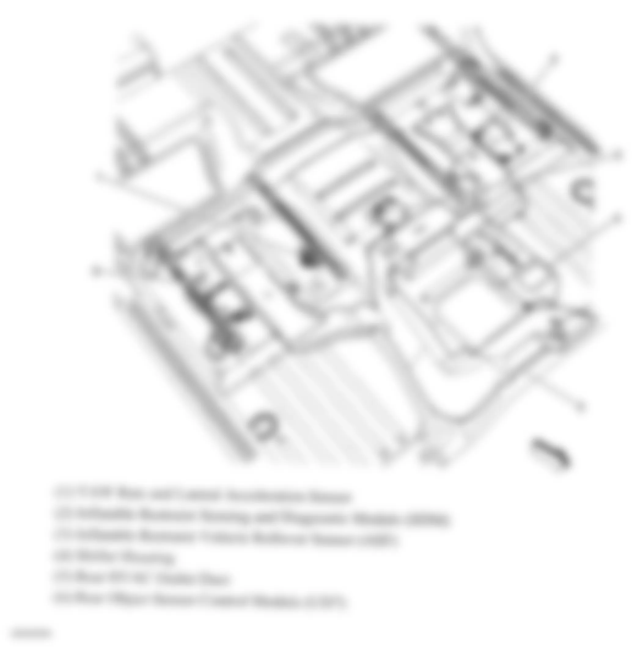 Chevrolet Silverado 1500 2008 - Component Locations -  Under Front Seats