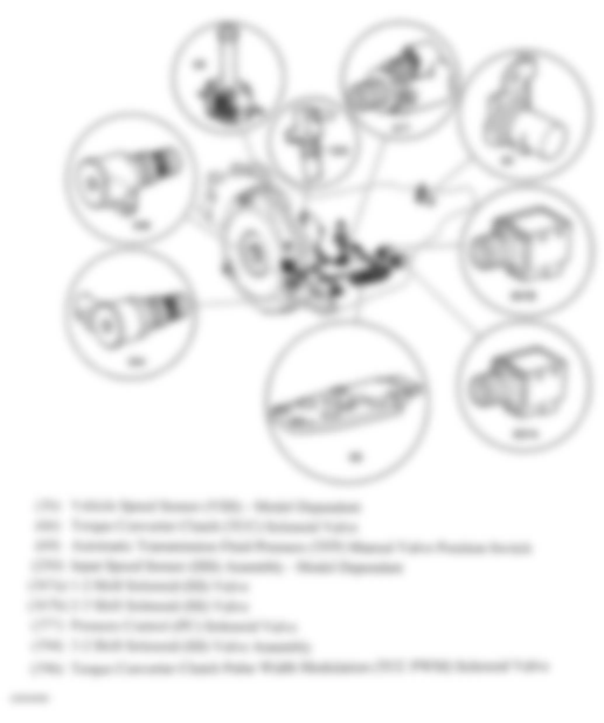 Chevrolet Silverado 1500 2008 - Component Locations -  Automatic Transmission (4L60-E)