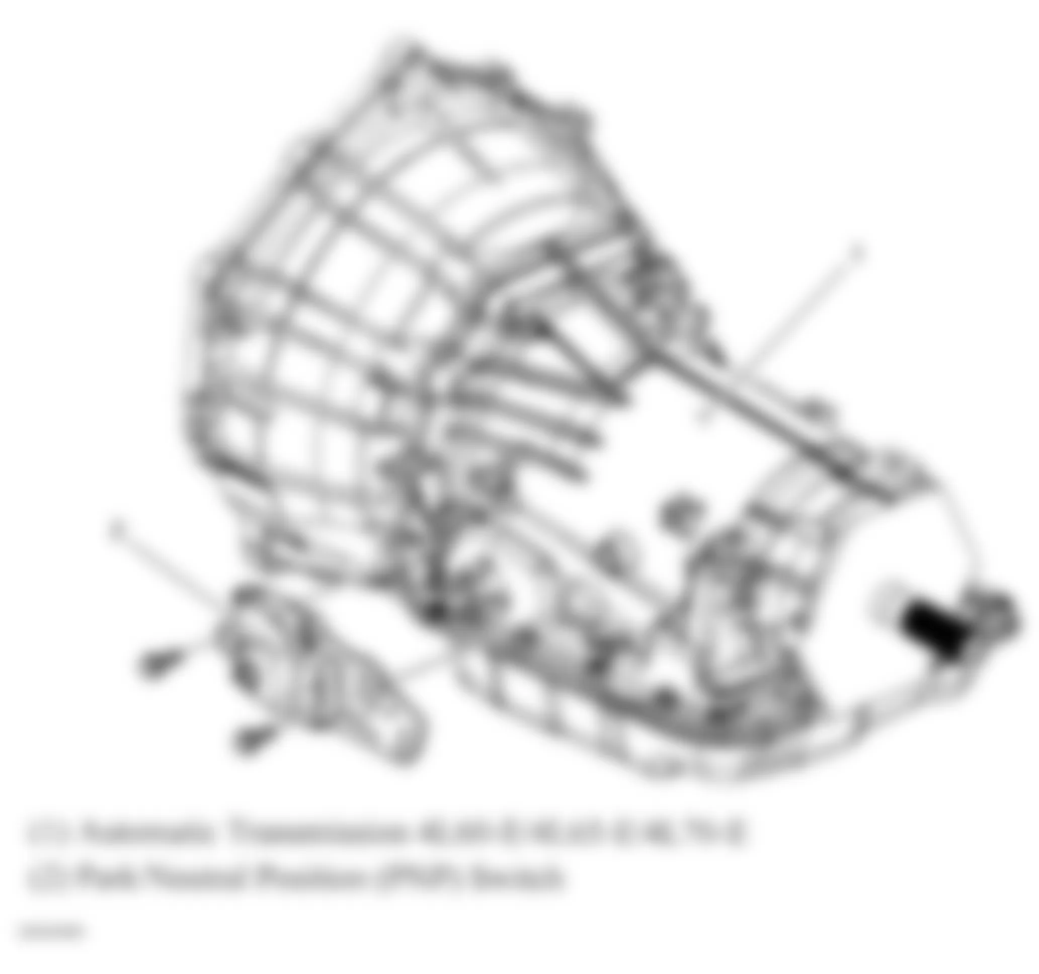 Chevrolet Silverado 1500 2008 - Component Locations -  Transmission (4L60-E)