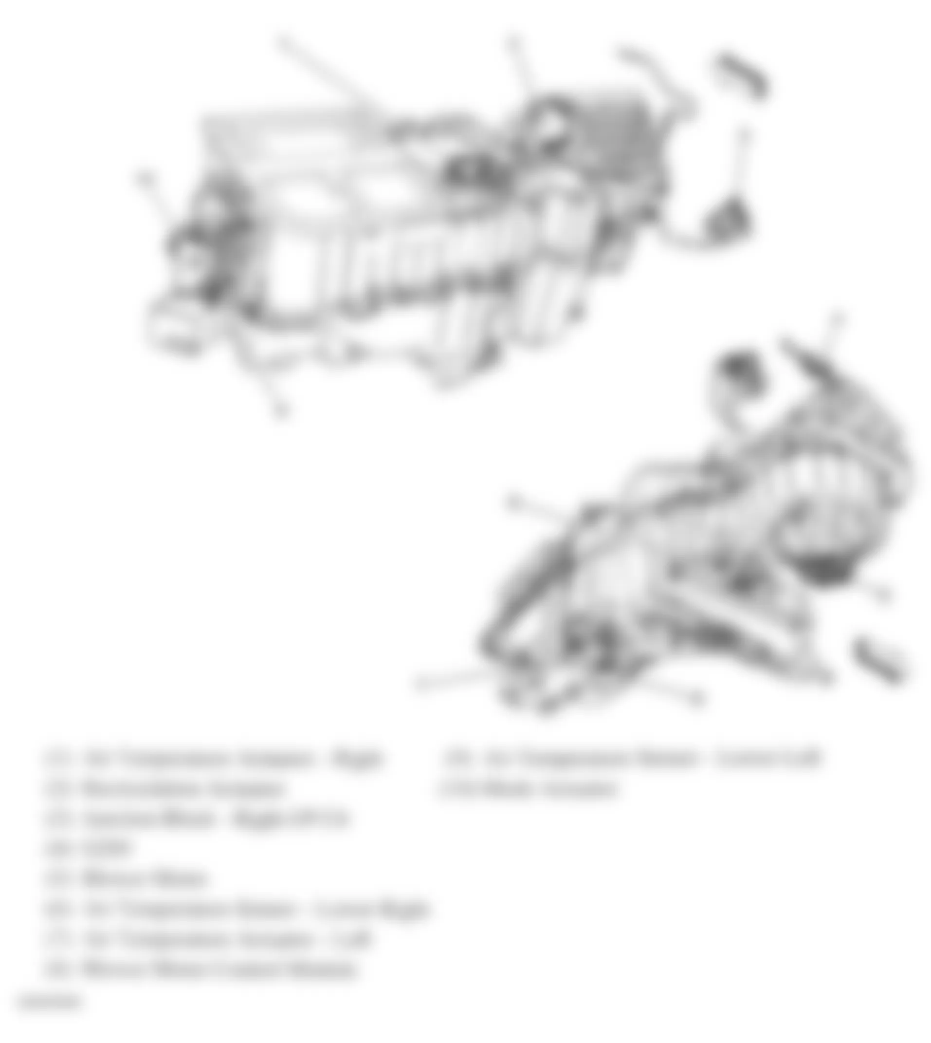 Chevrolet Silverado 1500 2008 - Component Locations -  HVAC Module (CJ2)