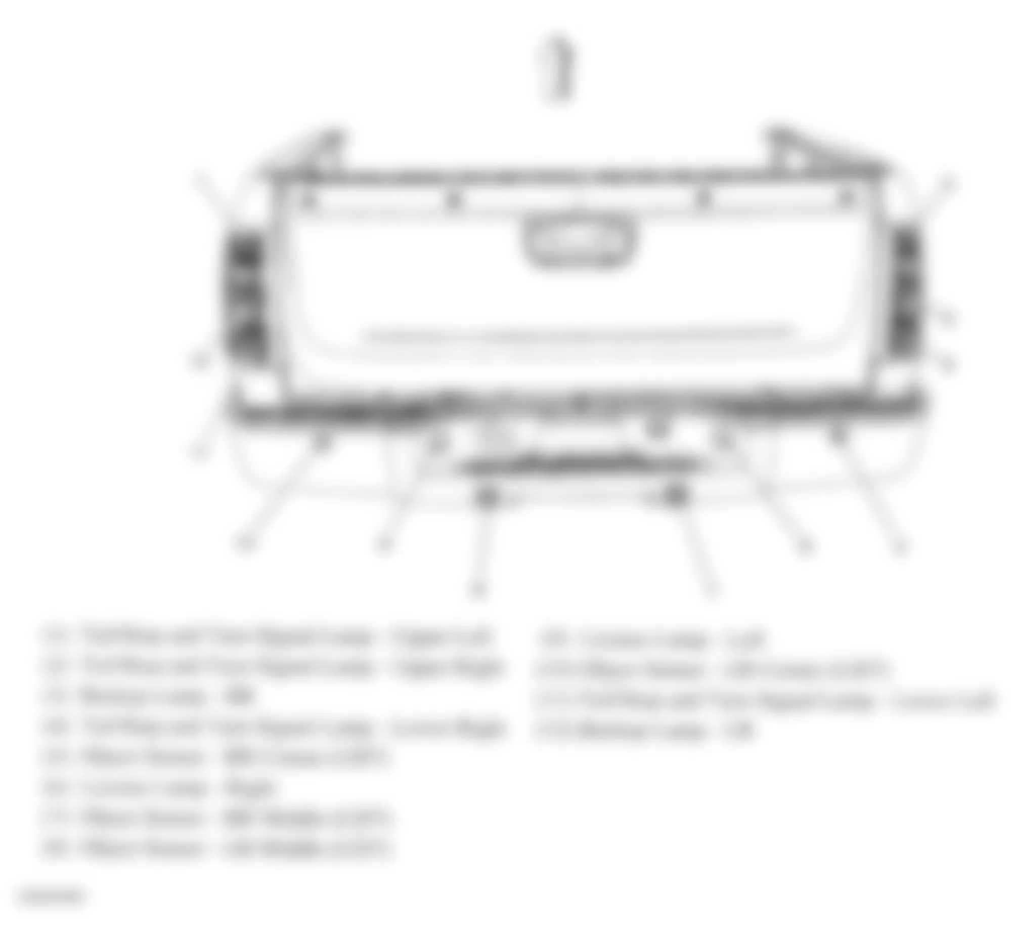 Chevrolet Silverado 1500 2008 - Component Locations -  Rear Of Vehicle