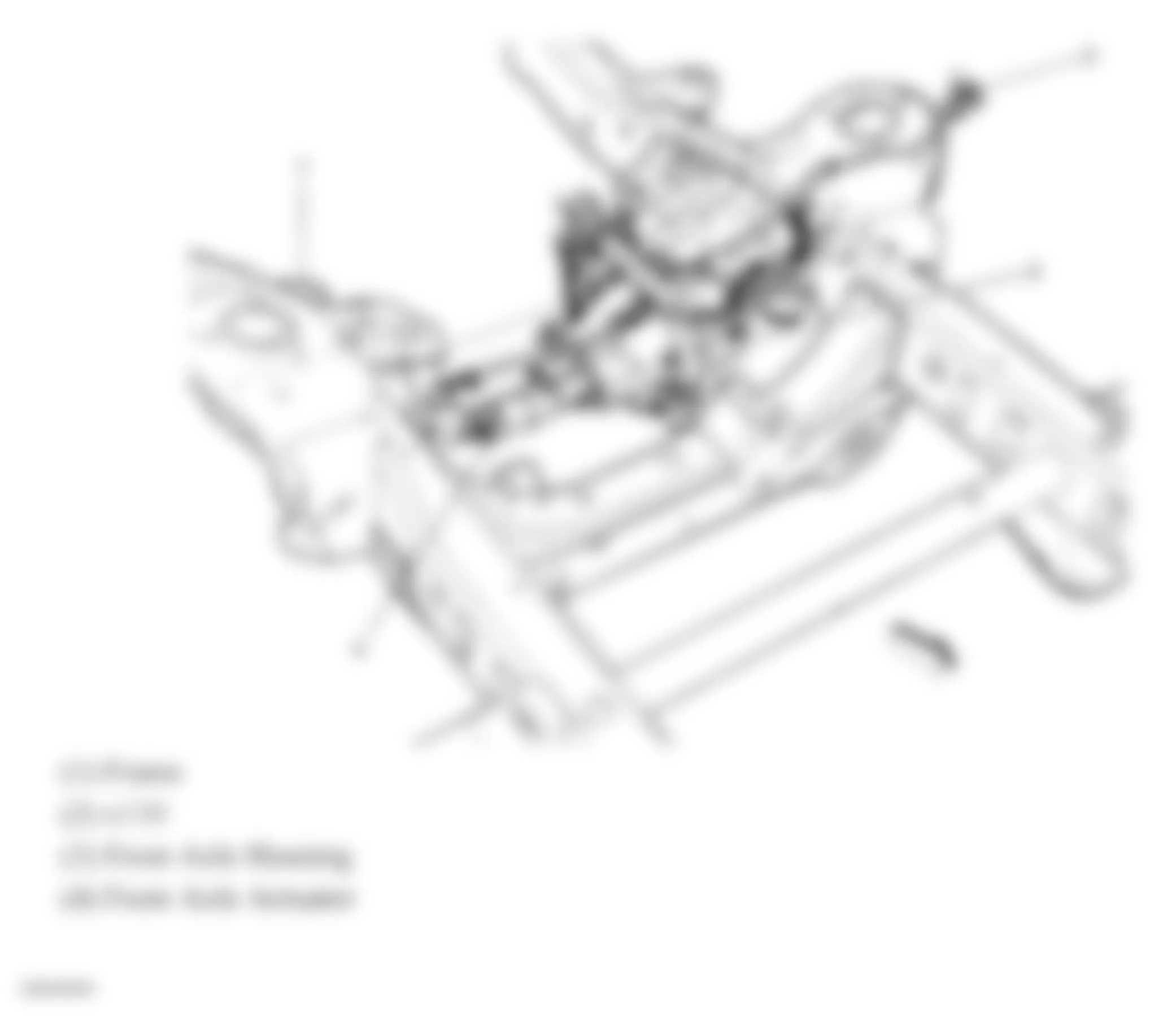 Chevrolet Silverado 1500 2008 - Component Locations -  Front Axle